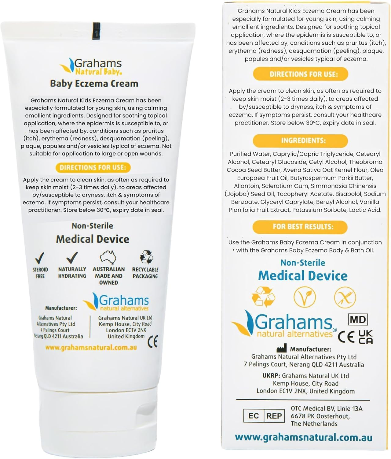 Grahams Natural Eczema Cream for Babies and Children 150 G, 150 Grams image number 6