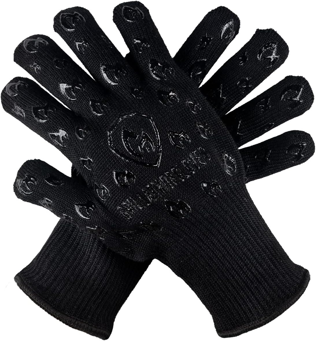 Grill Armor BBQ Gloves &ndash; Waterproof Extreme Heat Resistant 932F Oven Gloves for Cooking, Grilling, Baking, Camping &ndash; Handle Hot Food in Kitchen, Smoker, Cast Iron, Fire Pit, Pizza, Fryer, Barbecue