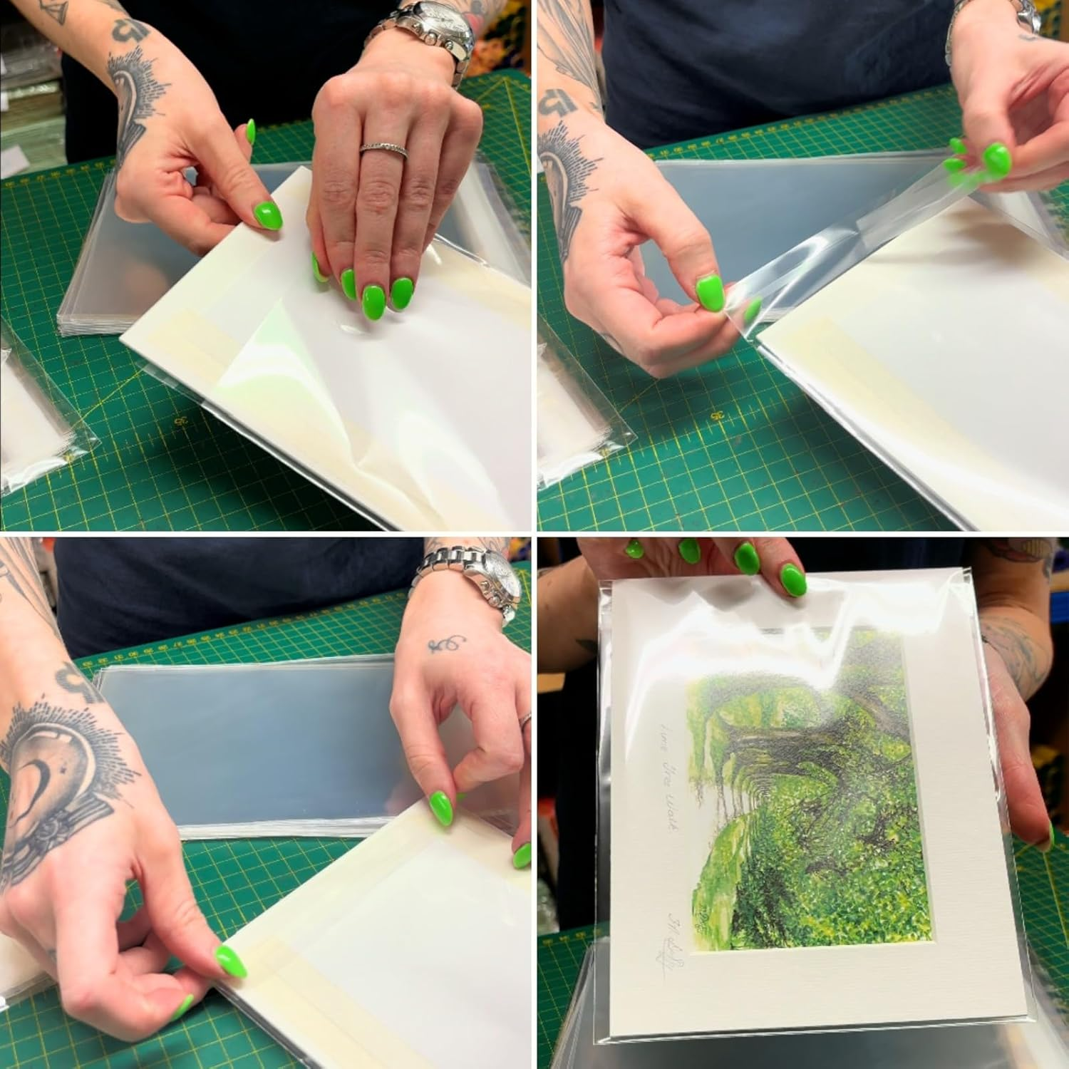 Celloexpress Multi C6-130Mm X 165Mm plus 40Mm Self Seal Flap - 30 Micron Cellophane Clear Display Bags for Holding up to 10 C6 Cards & Envelopes - Small Cello - Pack of 100 image number 4