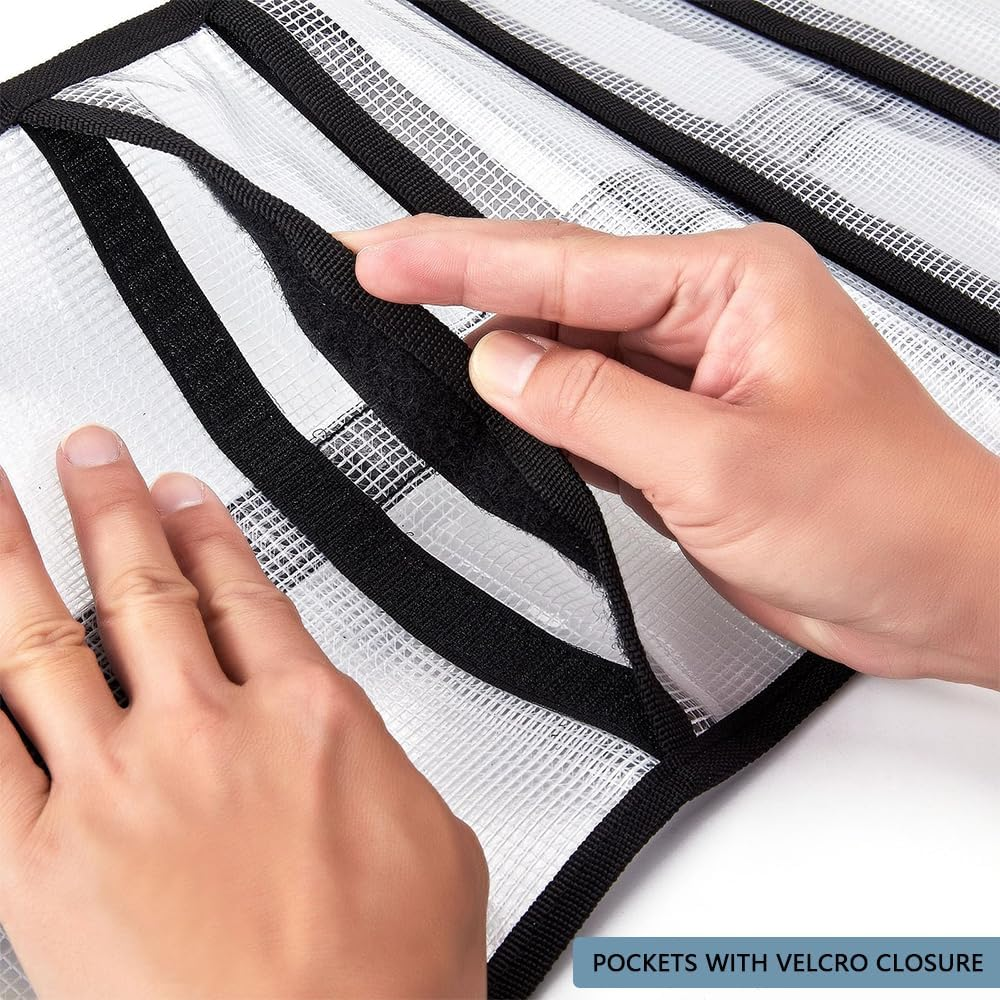 HYAVIA Durable Fishing Lure Wraps &ndash; PVC Roll-Up Bait Covers with 6 Pockets, Saltwater Hook Storage, Easy Open & Close, Keeps Lures and Fishing Rods Organized image number 6