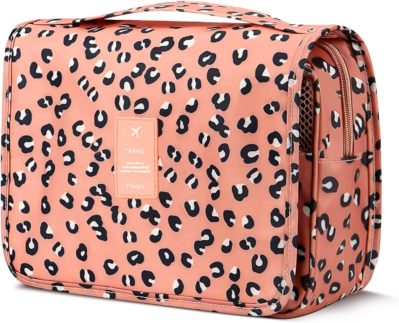 Luxtude Small Toiletry Bag for Women, Water-Resistant Hanging Toiletry Bag for Traveling, Portable Toiletry Travel Organizer for Toiletries, Cosmetics, Bathroom