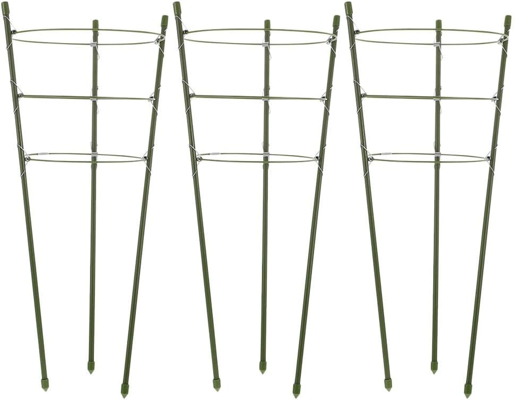 PRETYZOOM 3Pcs Tomato Cage for Garden 15.7'' round Plant Trellis, Tomato Trellis Plant Stakes Support Cage for Vertical Climbing Plants image number 3