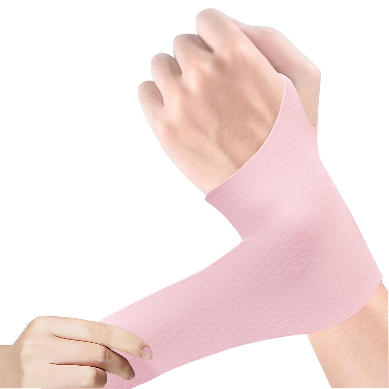 Carpal Tunnel Wrist Brace，【Silicone Material】Wrist Tendon Sheath Joint Protection， Lightweight and Adjustable Wrist Support Brace，Universal for Both Hands，Pain Relief，Lightweight, Breathable, Sweat Wicking，For Men and Women，Suitable for Housework, Sports (1, Gray)