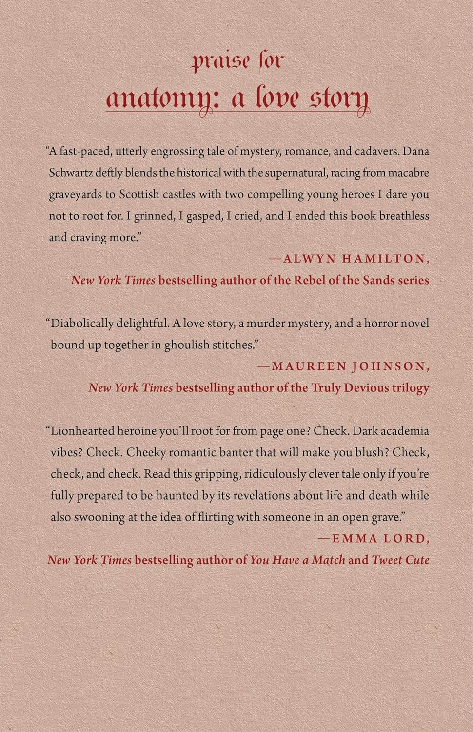 Anatomy: a Love Story: 1