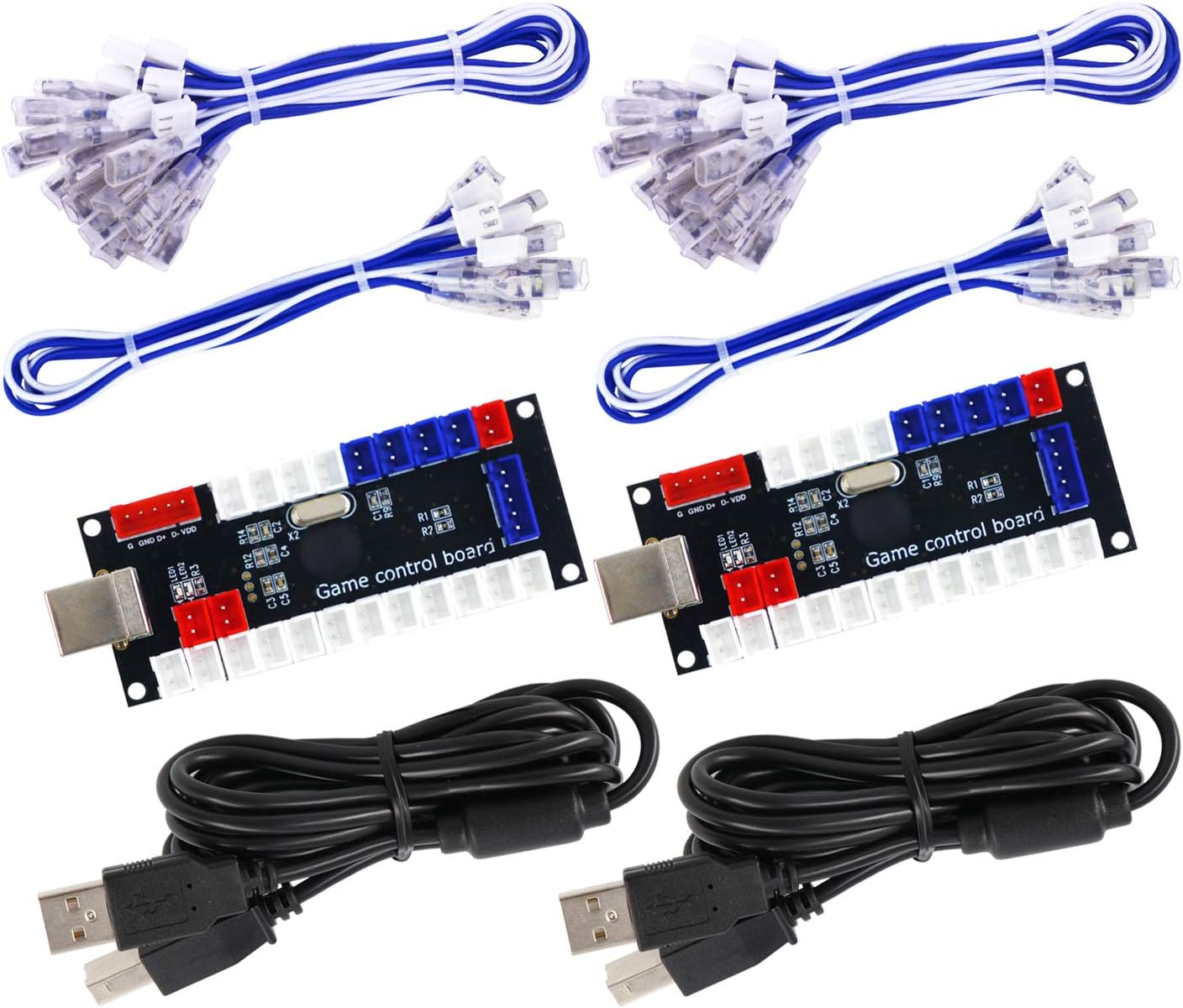 SJ@JX Arcade Game Controller USB Encoder Zero Delay 2 Player to Joystick Button for PC MAME Raspberry Pi Retro image number 1