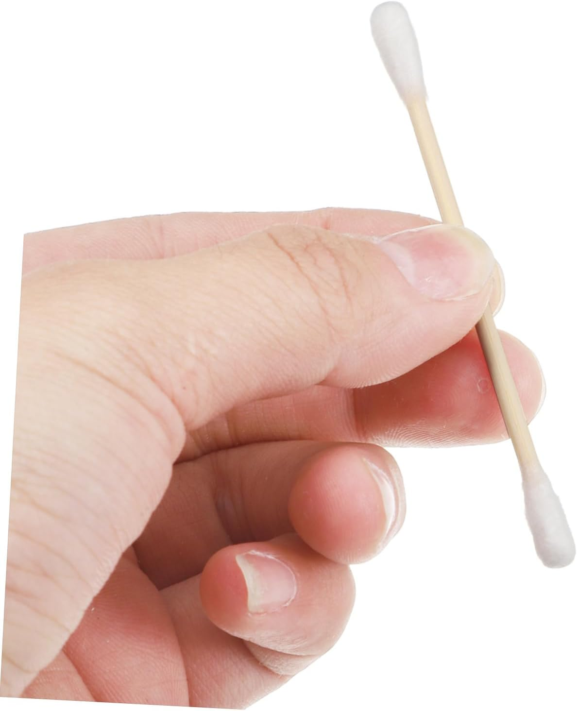 100Pcs Dual-Ended Cotton Buds for Makeup Ear Cleaning Soft Bamboo Sticks for Travel The-Go image number 2