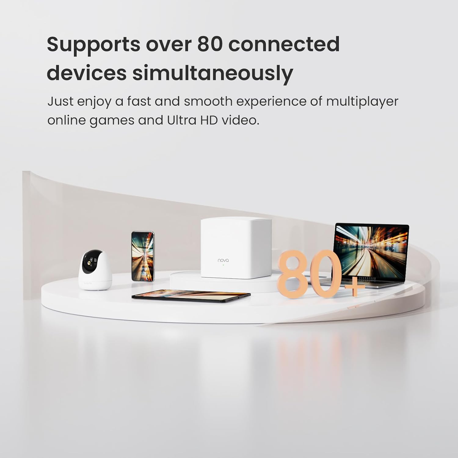 Tenda Nova MW5G Whole Home Mesh Wifi System - Dual Band Gigabit AC1200 Router Replacement for Smarthome,Compatible with Alexa for 3500 Sq.Ft Coverage (3 Pack) image number 2