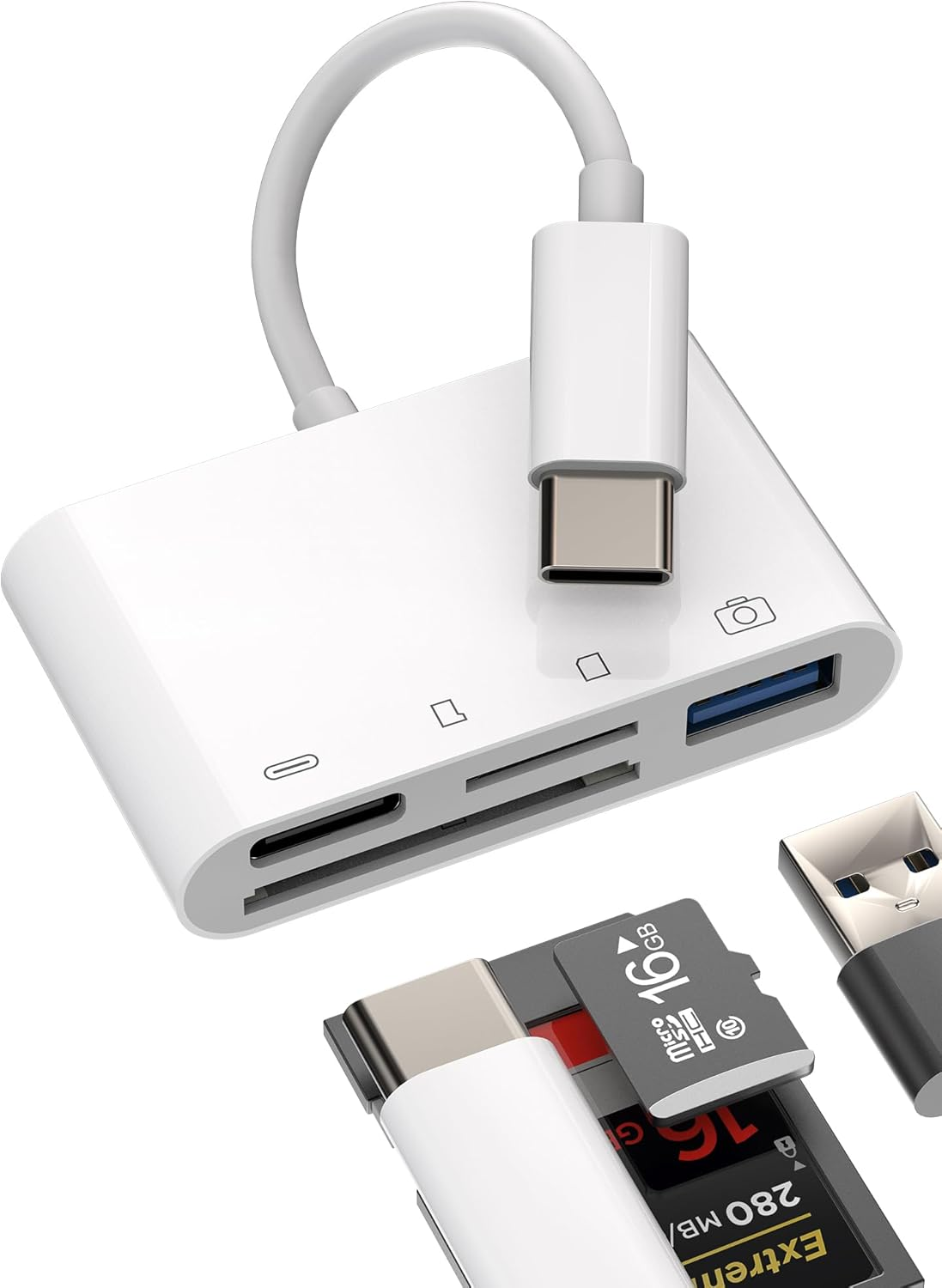 Lightning to USB Flash Adapter Iphone OTG Converter Dongle Camera Card Reader Keyboard Mouse Drive MIDI Hub Piano Data Sync Compatible with Apple 11 12 13 14 Pro Max Mini Xr X Xs Se 7 8 plus Ipad Air