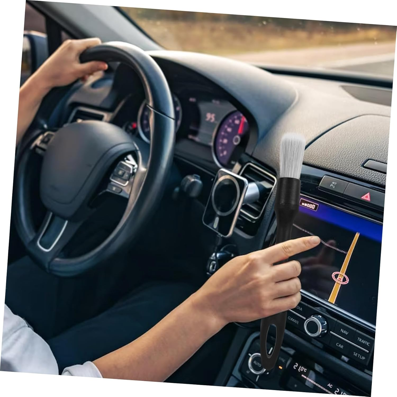 Parliky Car Detailing Kit 3Pcs Soft Bristle Brushes Wheel Rim Cleaning Brush Interior Car Cleaning Tool Automotive Detailing Supplies for Vehicle Care image number 1