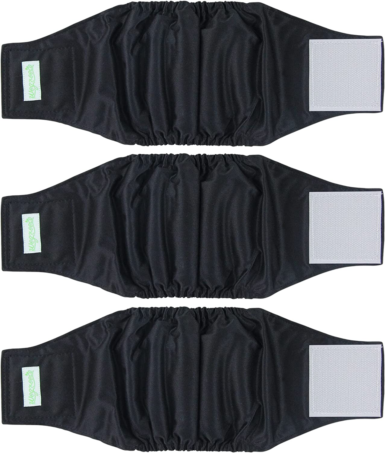 Wegreeco Washable Male Dog Belly Band (New Pattern)- Pack of 3 - Washable Male Dog Belly Wrap, Dog Diapers Male (Small, Charming)