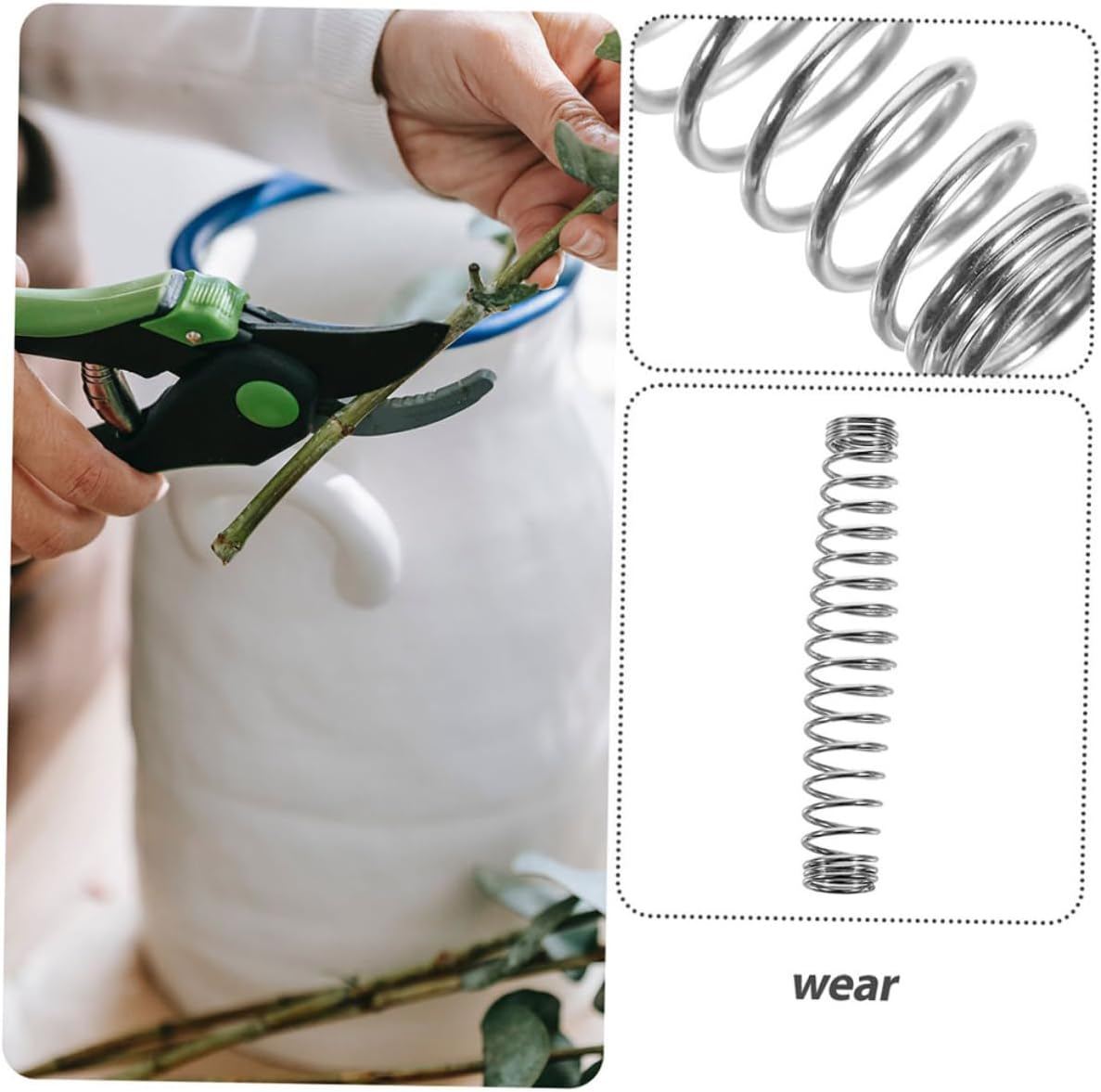 ORFOFE 50Pcs Gardening Scissors Pruner Shears Garden Shears for Pruning Trees Shrubs Floral Clippers Compression Springs Bonsai Pruning image number 2