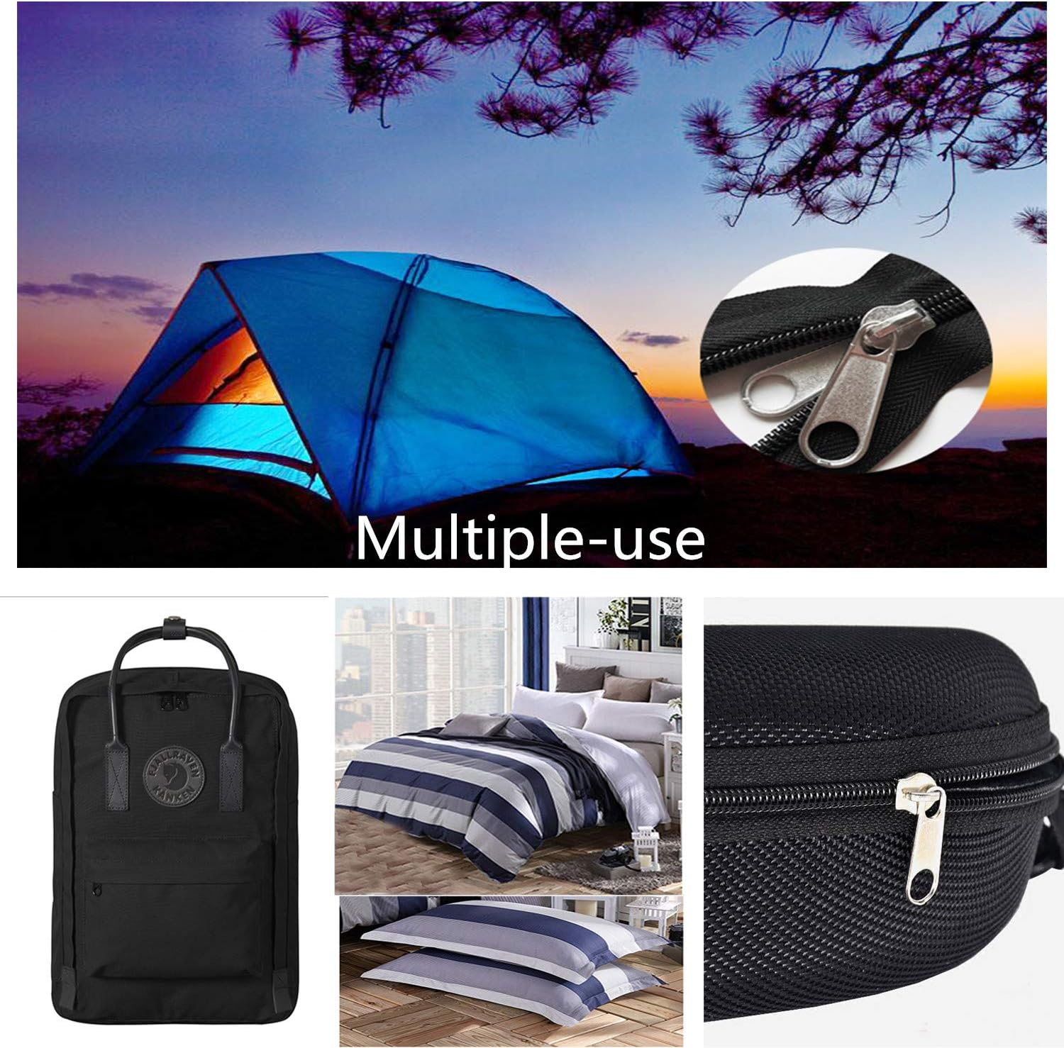 Meikeer 252 Pieces Zipper Repair Kit Zipper + Zipper Pulls + Installation Tools for Bags Tents Luggage Sleeping Bag Jacket Outdoor image number 5