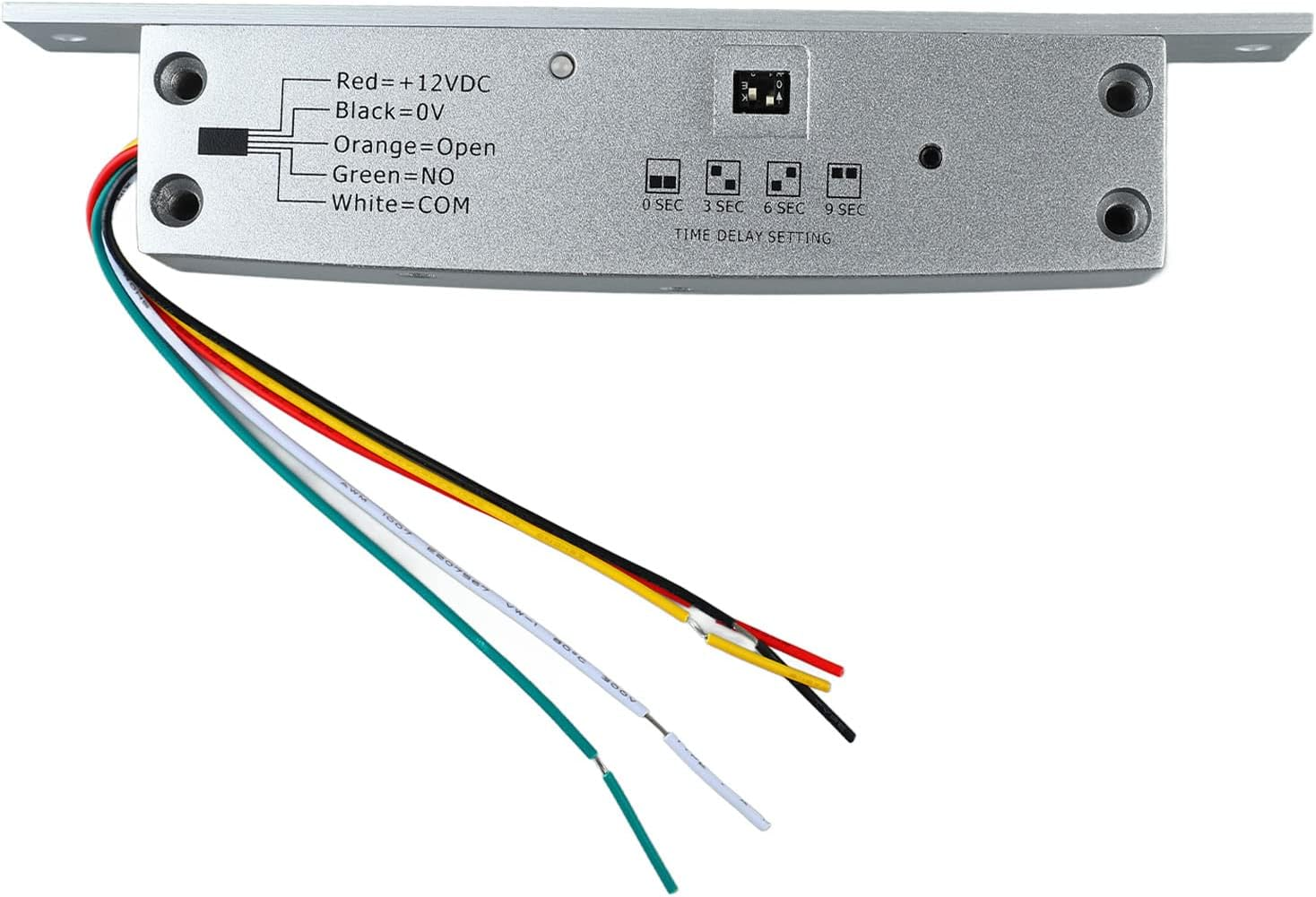 GUPE Electric Bolt Lock, DC12V Aluminium Alloy, Stainless Steel Deadbolt, Time Delay, anti Prying, Security Lock, Door Control image number 1