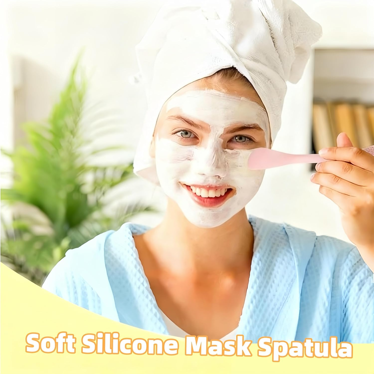 WEBXMZDQ 2Pcs Pore Scrubber,2 in 1 Handheld Silicone Pore Cleaning Brush,Silicone Face Scrubber Brush for Clay Mud Charcoal Face Mask ,Pore Brush for Face,Lip Scrub Brush Lip Exfoliator Brush(Pink+Green) image number 2