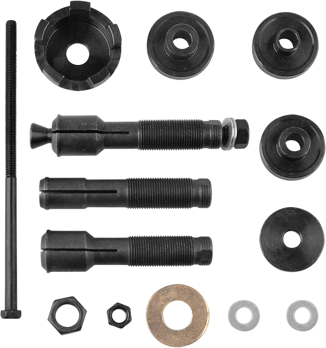 DAYUAN 11 Pcs Wheel Bearing Puller Kit for 0.75" 1" 25Mm Bearings, Wheel Bearing Remover and Installer Tool Set Compatible with Harley Davidson image number 2