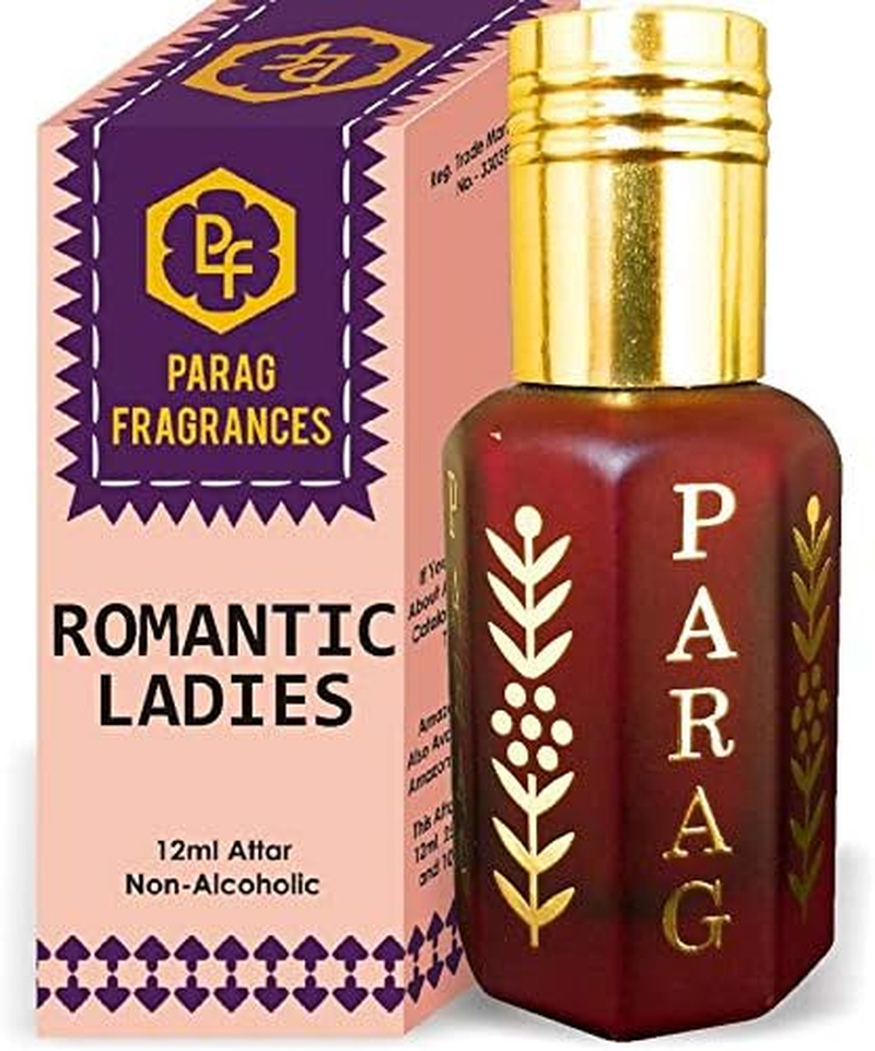 Parag Fragrances Romantic Ladies Attar 1 Tola / 12Ml (Crystal Series) (Limited Time Launching Offer Pack) Natural Distiled Attar/Alcohol Free Attar/Long Lasting Attar