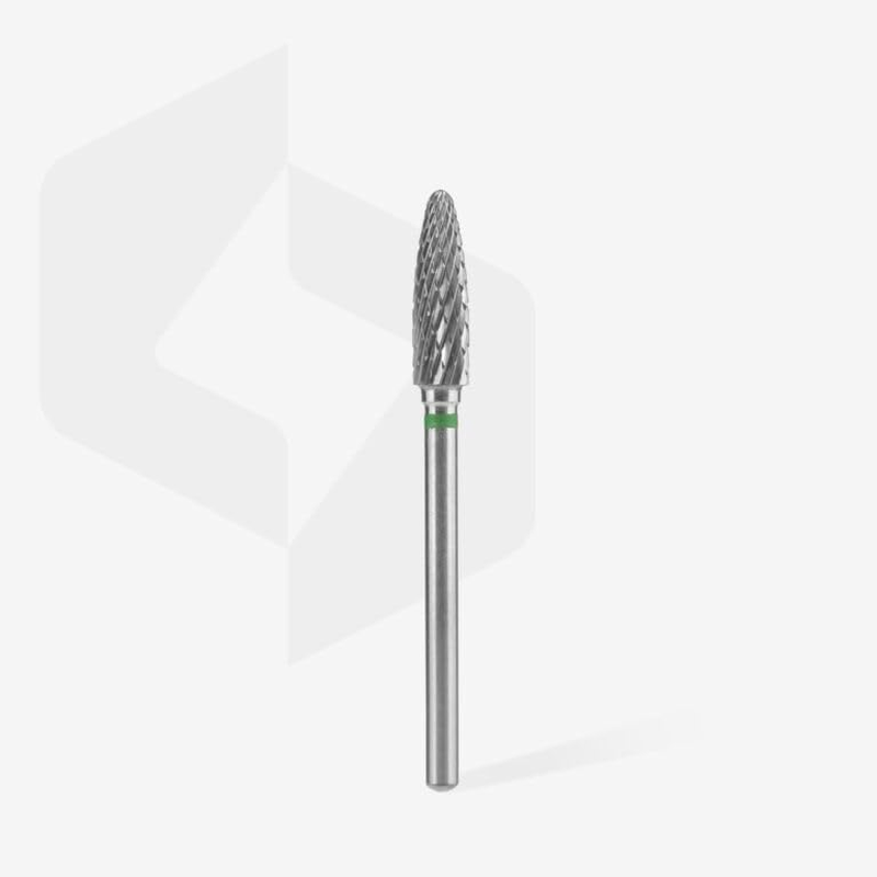 STALEKS PRO 4Mm X 14Mm Tungsten Carbide Corn Shape Nail Drill Bit (Coarse Grit) image number 1