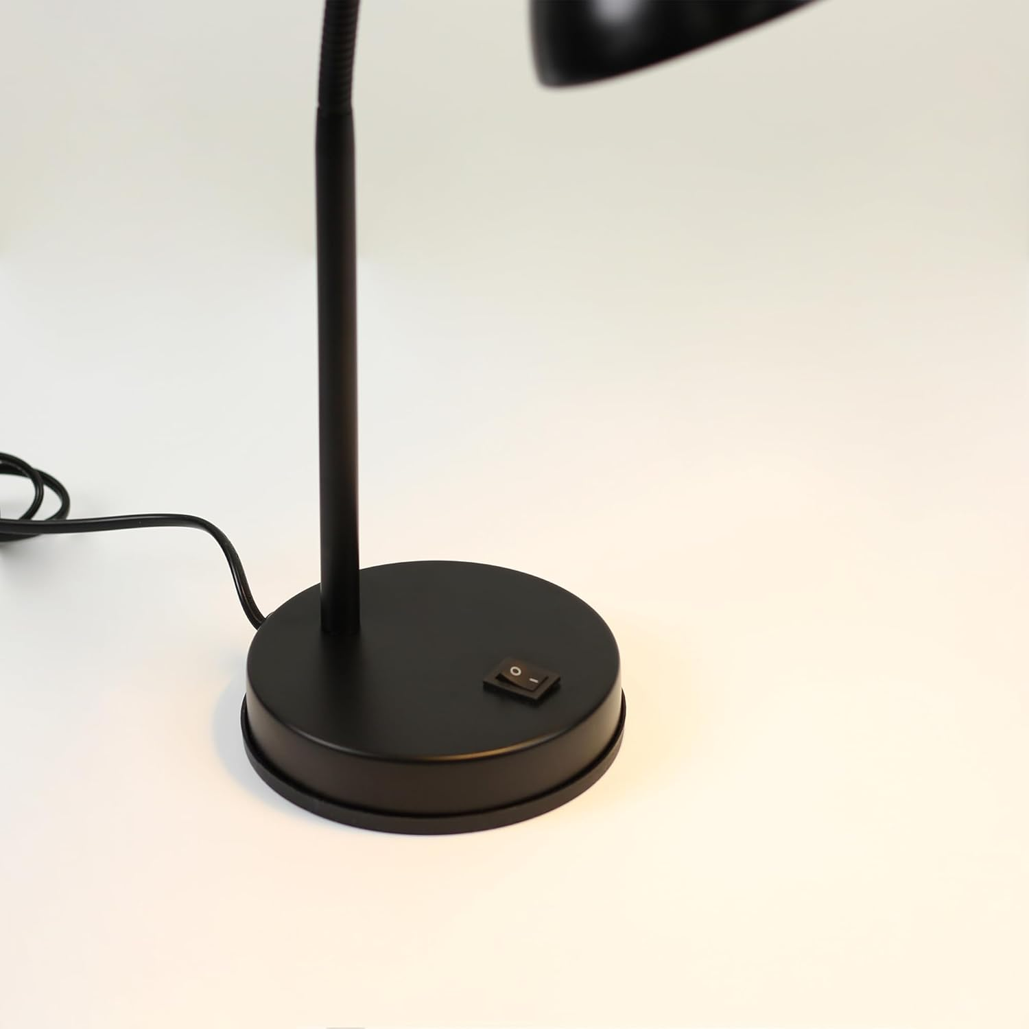 Lexi Lighting Lewis Table Lamp, Black Painted Finish, Metal Lamp with Flexible Arm and Adjustable Shade Angles, E27 Lamp Holder, Reading Desk Lamp with Rocker Switch on Base image number 1