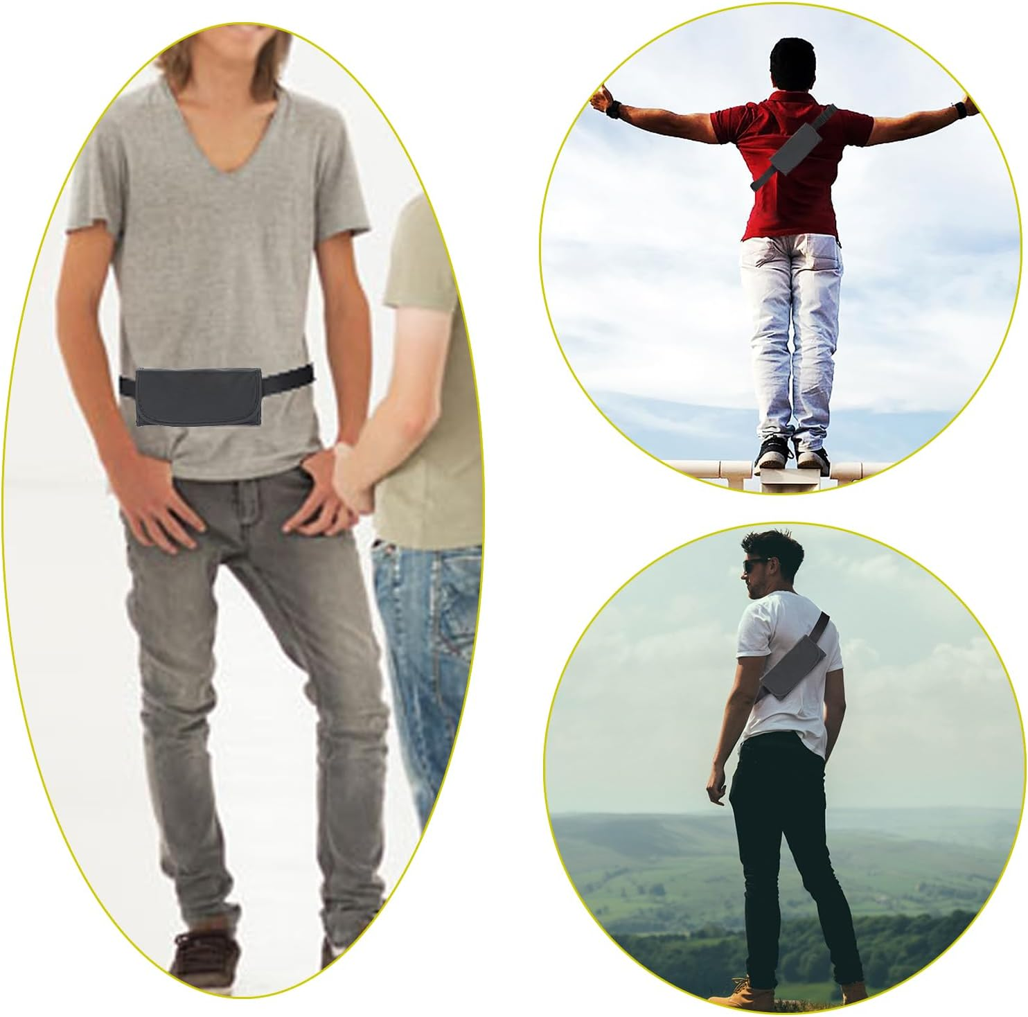 OGA Wallet with Coin Dispenser, Black Waiter'S Bag, Belt Bag with Coin Sorter and Organiser for Waiters, Bus Drivers, Taxi Drivers, Adjustable Belt, 8 Compartments for Coins (21.3 X 7 X 10.3 Cm image number 2