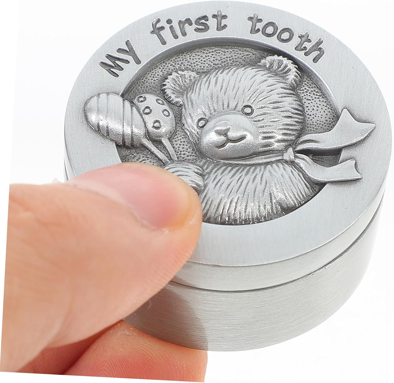 Metal Collect Tooth Box for One Year Old Boy First Tooth Box Sealing Performance image number 5