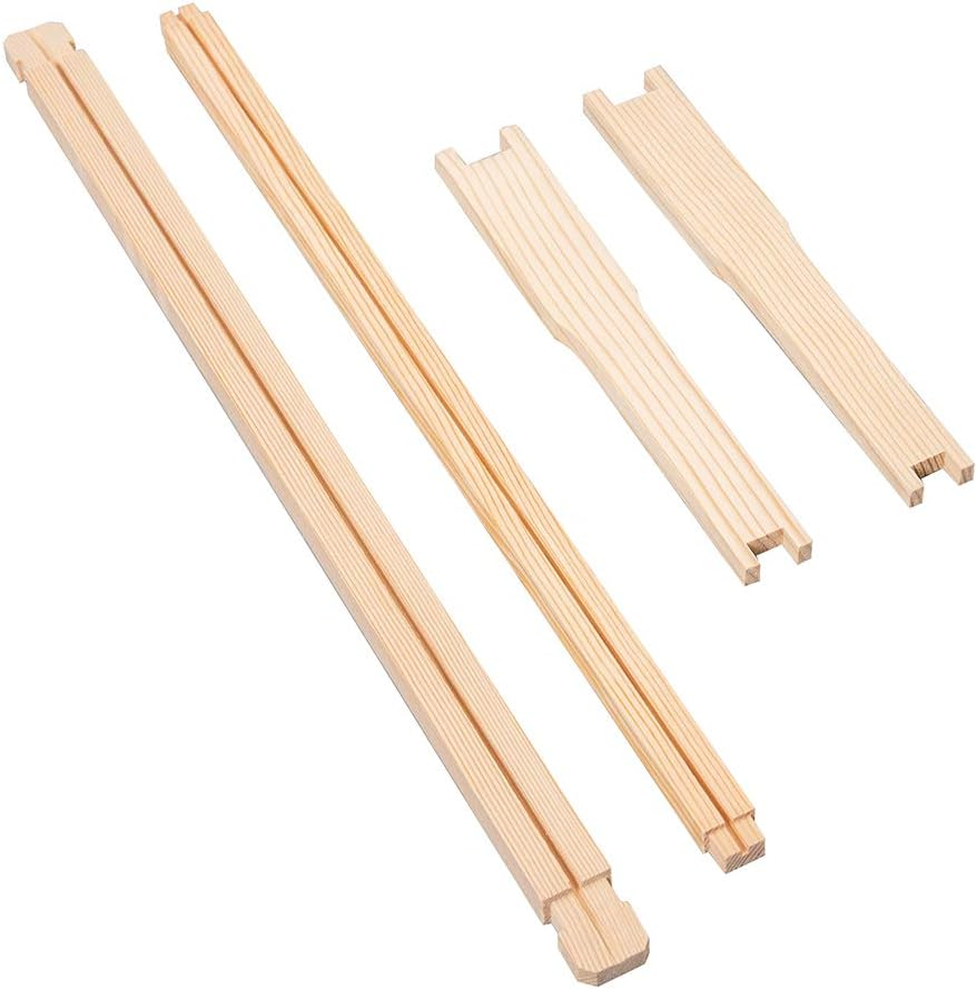 10 Beehive Frame with Beeswax Coated Plastic Foundation Sheet,Deep Frame Kit with Foundation Beekeeping Supplies (Yellow) - Yellow image number 3