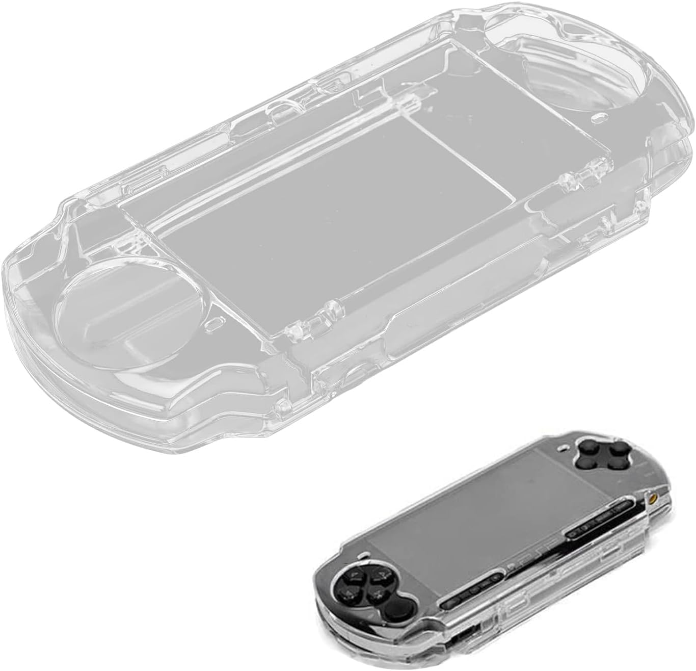 WEZCHUGHAOL Transparent Crystal Protective Case for 3000 Game Console - Shockproof & Scratch-Resistant Full Housing Cover with Movie Bracket image number 2