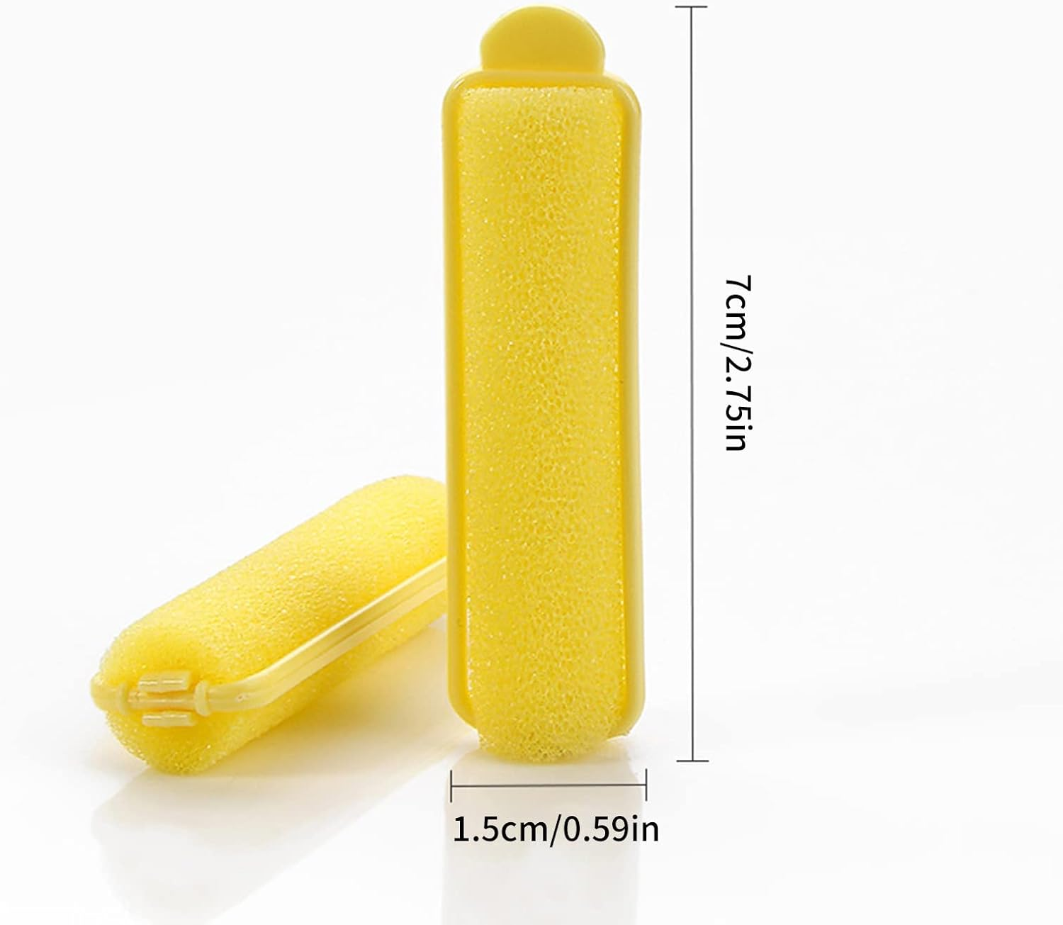 Hair Rollers | Heatless Hair Curlers - Hair Brushes for Women, Soft Sleeping Hair Curlers Flexible Hair Styling Curlers Sponge Curlers for Hair Styling Generic - 2.0*7Cm Pack Of 12 image number 5