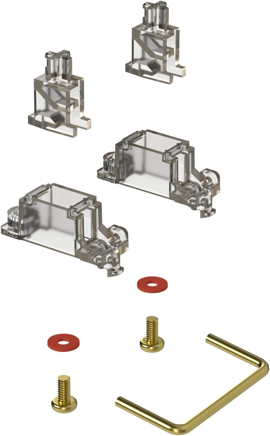 GATERON Ink V2 Screw in Stabilizer, RGB New Set Stab Hot Swap for 60% Layout MX Mechanical Keyboard image number 1