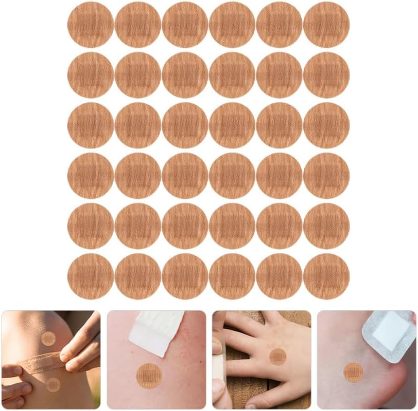 Healvian 100Pcs Adhesive Bandages Breathable round Plasters Water-Resistant Wounds Care Stickers Bandage Tape for Joints Fingers and Knuckle Protection image number 1