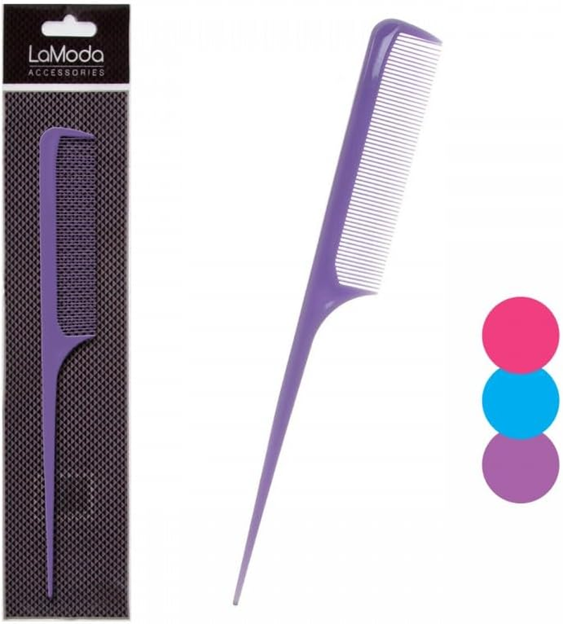 LA MODA TAIL COMB ASST COLOURS image number 1