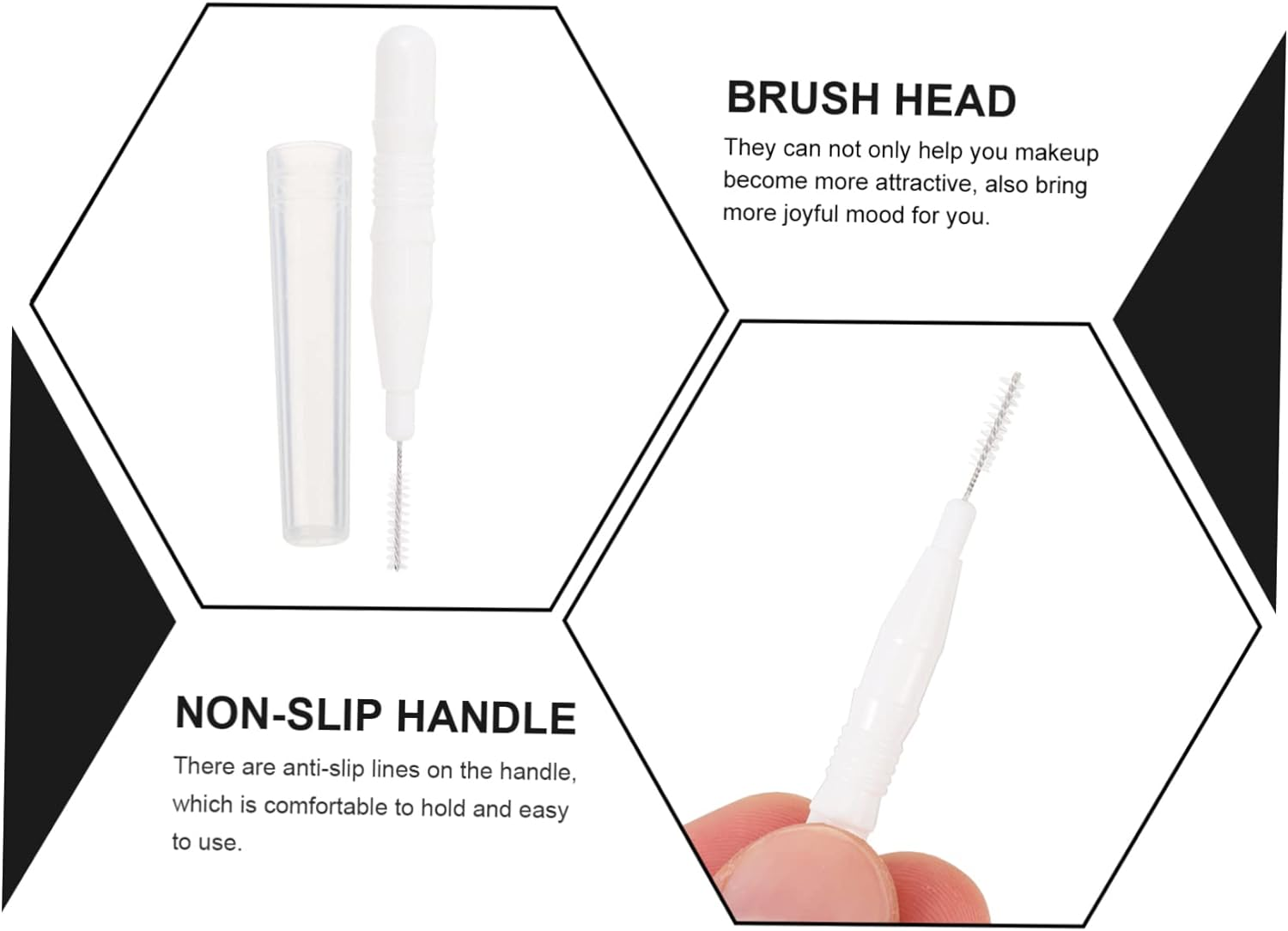 20Pcs Mini Makeup Brushes Multi-Use Eyebrow Makeup Brushes and Interdental Brushes with Bristles for Precision Application and Grooming image number 1