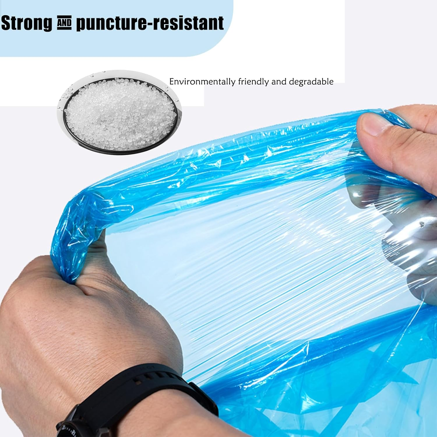 8 Pack-Nappy Bin Refill Bags, 4.5M Odour-Proof Nappy Bin Refill Cassettes,Large Capacity Bags with Most Nappy Bins (4.5M*8Pack/Blue image number 1