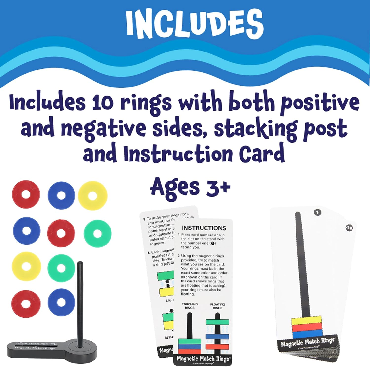 Popular Playthings Magnetic Match Rings, Multicolor, Standard image number 1