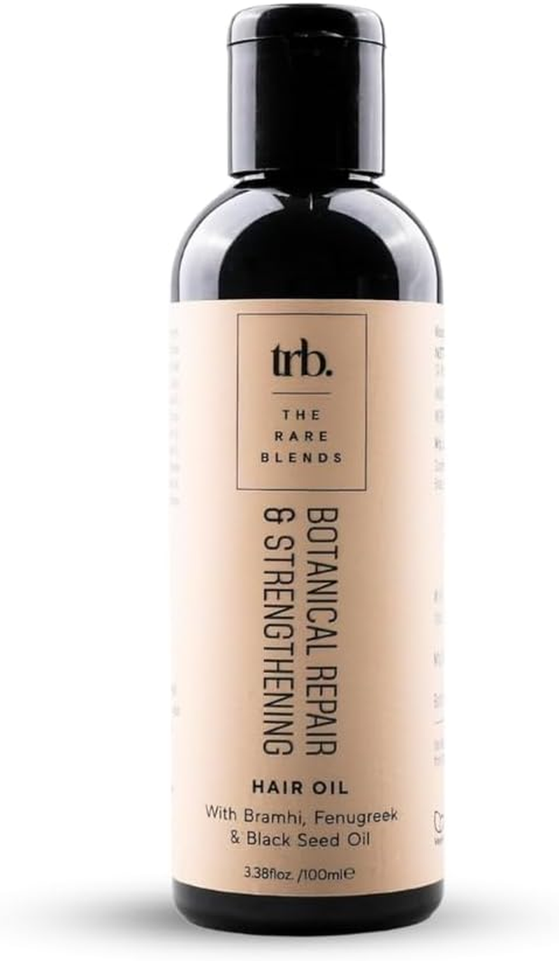 TRB. the RARE BLENDS Botanical Repair & Strengthening Hair Oil/16 Plant Oils - Nourish & Fortify/Nutrient Powered Hydration & Shine/Bond Building 3 Layer Repair/For Men and Women/100Ml