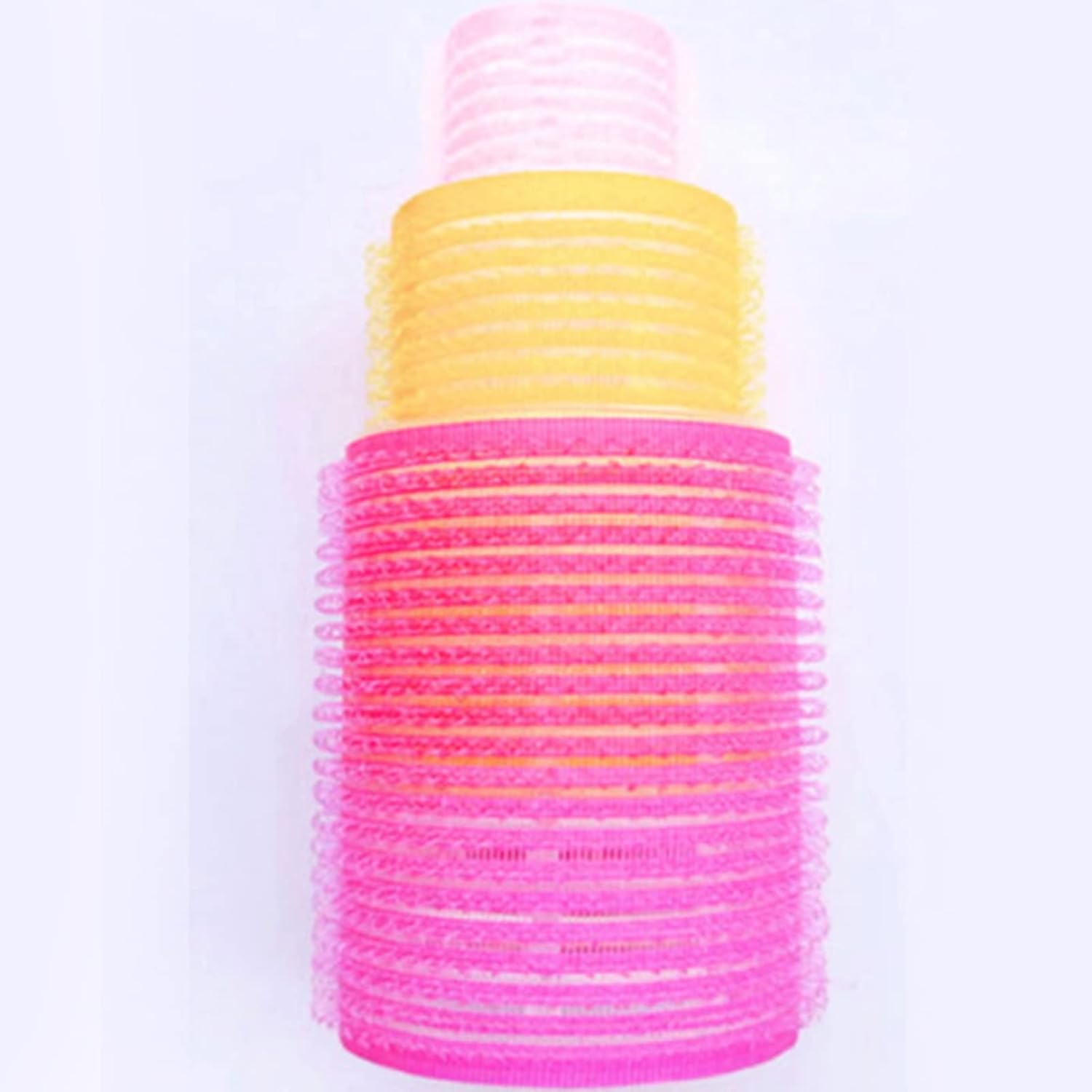 36 Piece Hair Rollers Set with Self-Grip, Sleeping Curlers, Portable Soft Curler Styling Tool, Large, Medium and Small Hair Rollers with 12 Plastic Clips image number 4