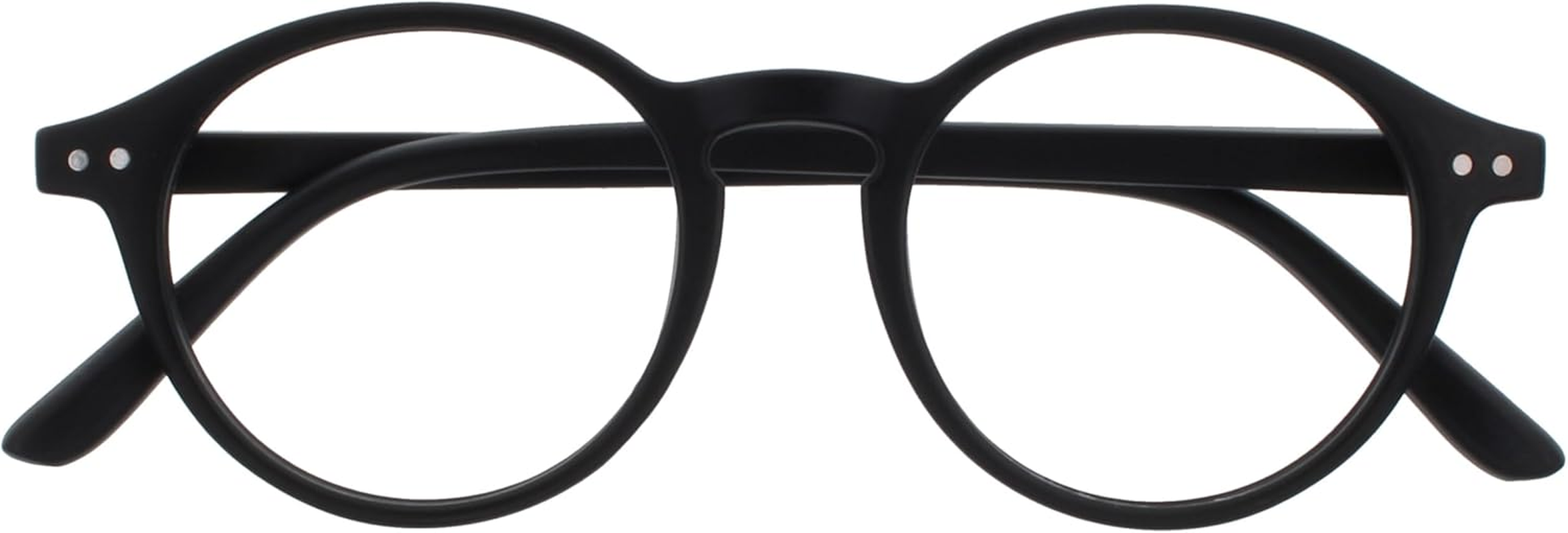 OPULIZE REY Reading Glasses - Retro round Frame - Mens Womens - Spring Hinges - R56