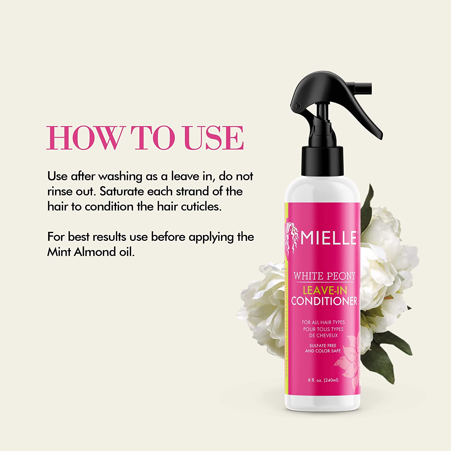 Mielle White Peony Leave-In Conditioner 240 Ml