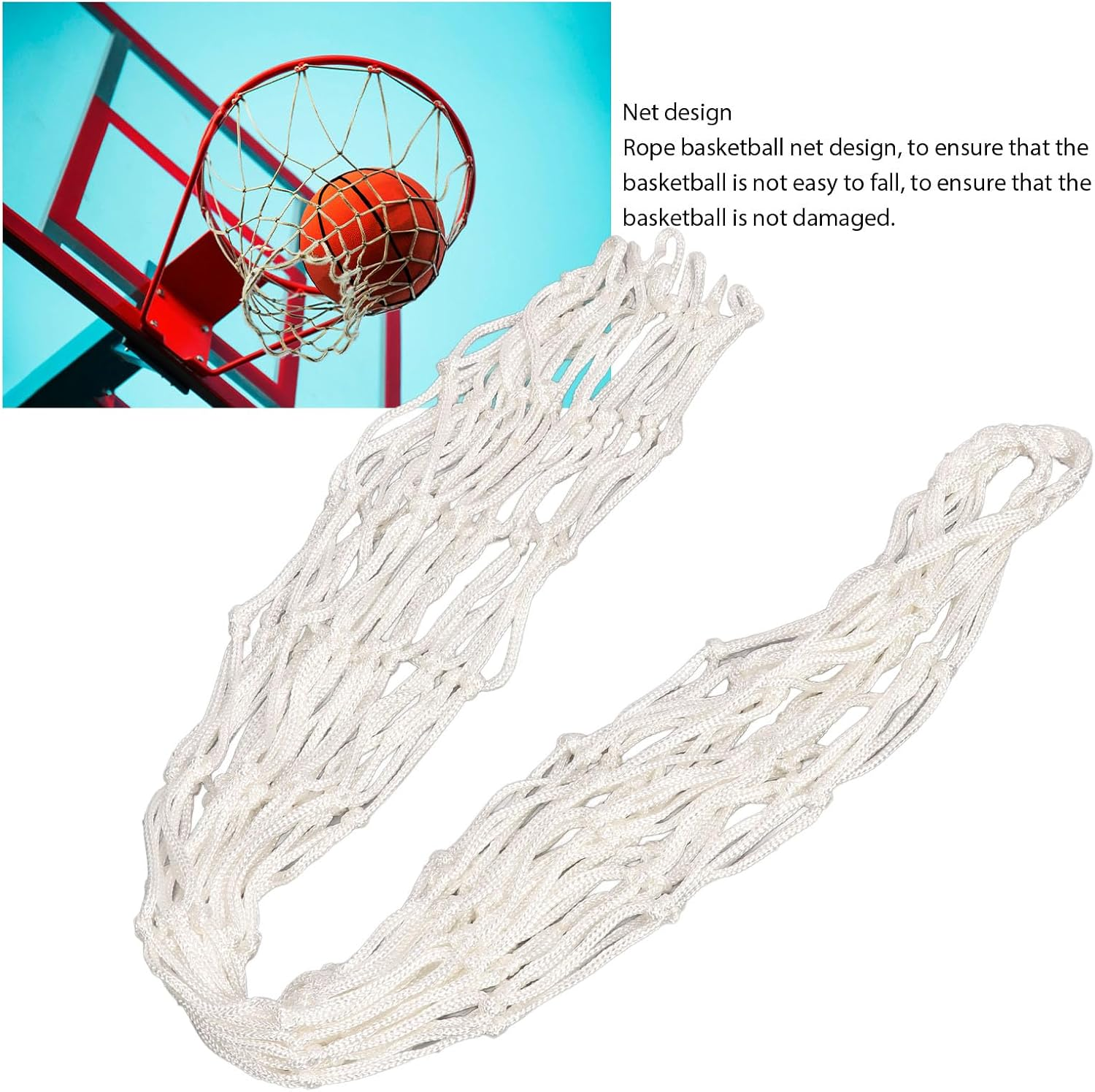 Extra Large Ball Storage Mesh Bag, Basketball Bags Team Balls Cccommodate 15 to 20 Basketballs, Team Work Ball Bags for Basketball, Volleyball, Soccer, Gym, Gear