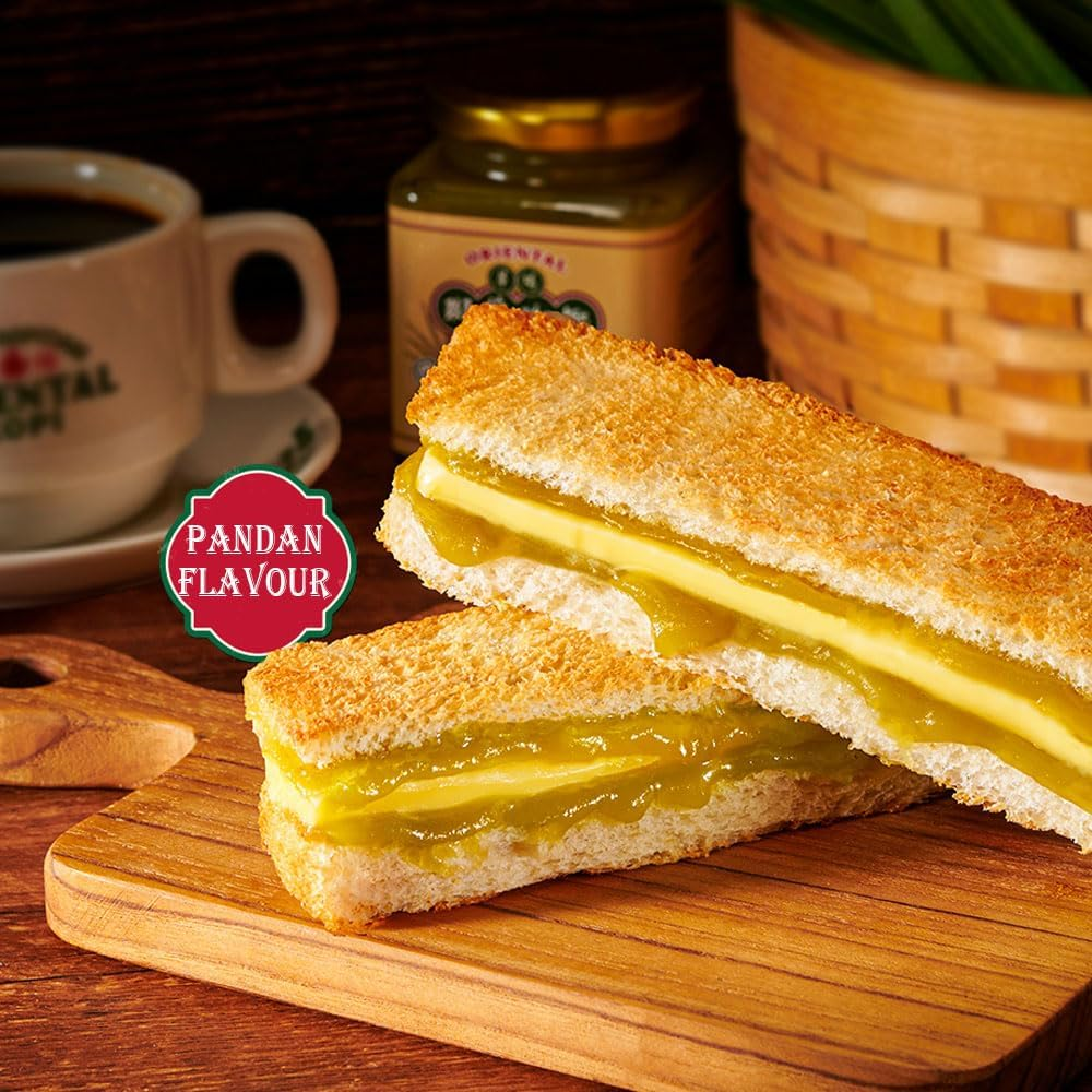 Oriental Kopi Pandan Kaya Cocounut Pandan Jam Spread Traditional Pandan Flavour Smooth Delightful Halal Certified for Bread Toast 270G - Pandan image number 6