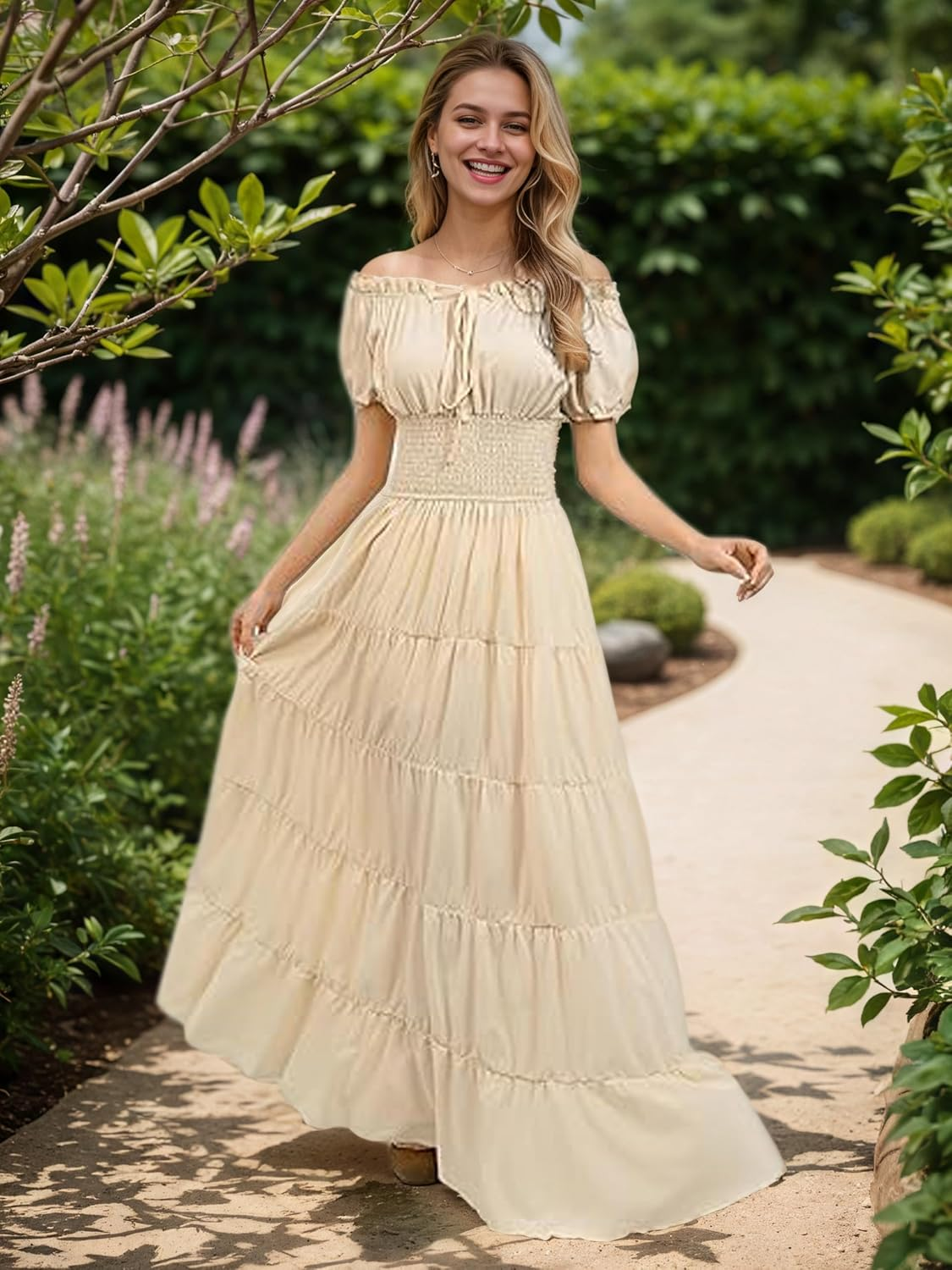 Medieval Dress Costume Victorian Renaissance Dress Adult Halloween Costumes for Women image number 5