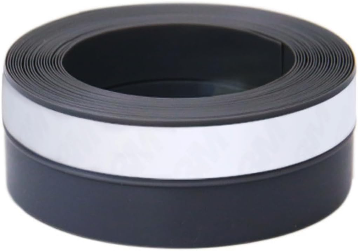 Door Seal and Weather Strip, 16.4Ft Strong Adhesive Black Silicone Rubber Draft Stopper for Sliding Door, Window, Home and Office Use - Ermaoo image number 5