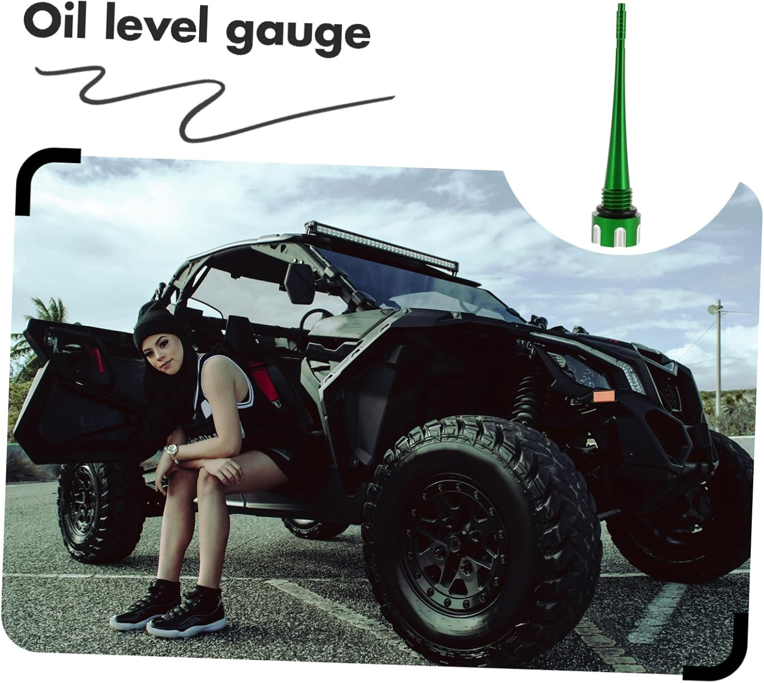 GANAZONO Magnetic Oil Dipstick Engine Oil Level Measurement for Car Vehicle Automotive Car Rod Inspection Transmission Tool image number 5
