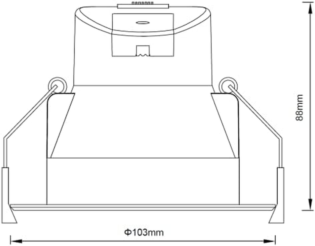 10W SMD LED Deep Set Anti-Glare round Recessed Downlight - 3CCT image number 2