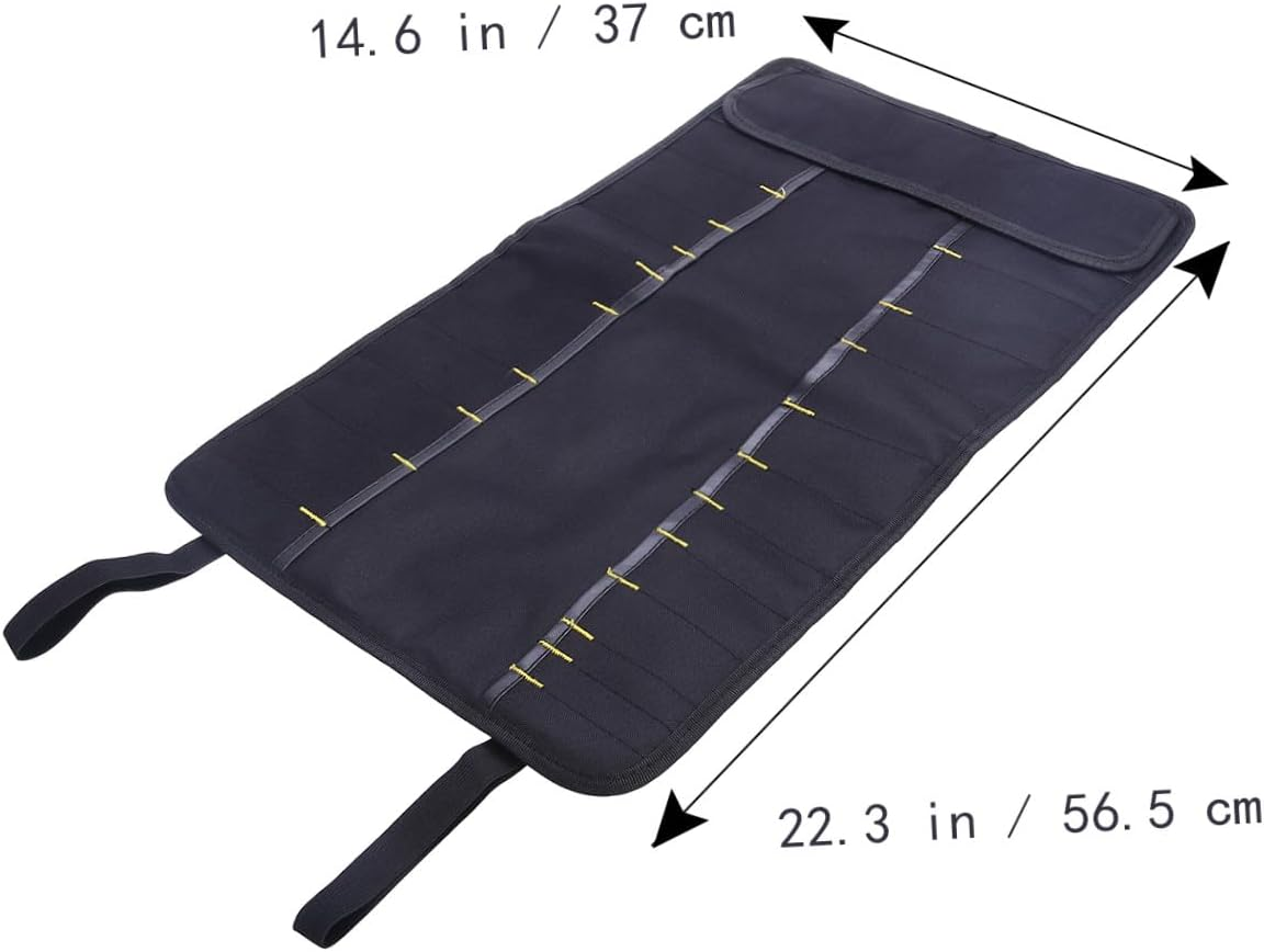 Pouch Bag Purses Mechanic Tools Tool Bag Tool Pouch Canvas Tote Zipper for Men Spanner Pocket Zippered Kit Plier Screwdriver Spanner Carry Case Men'S Wrench Outdoor - Red image number 3