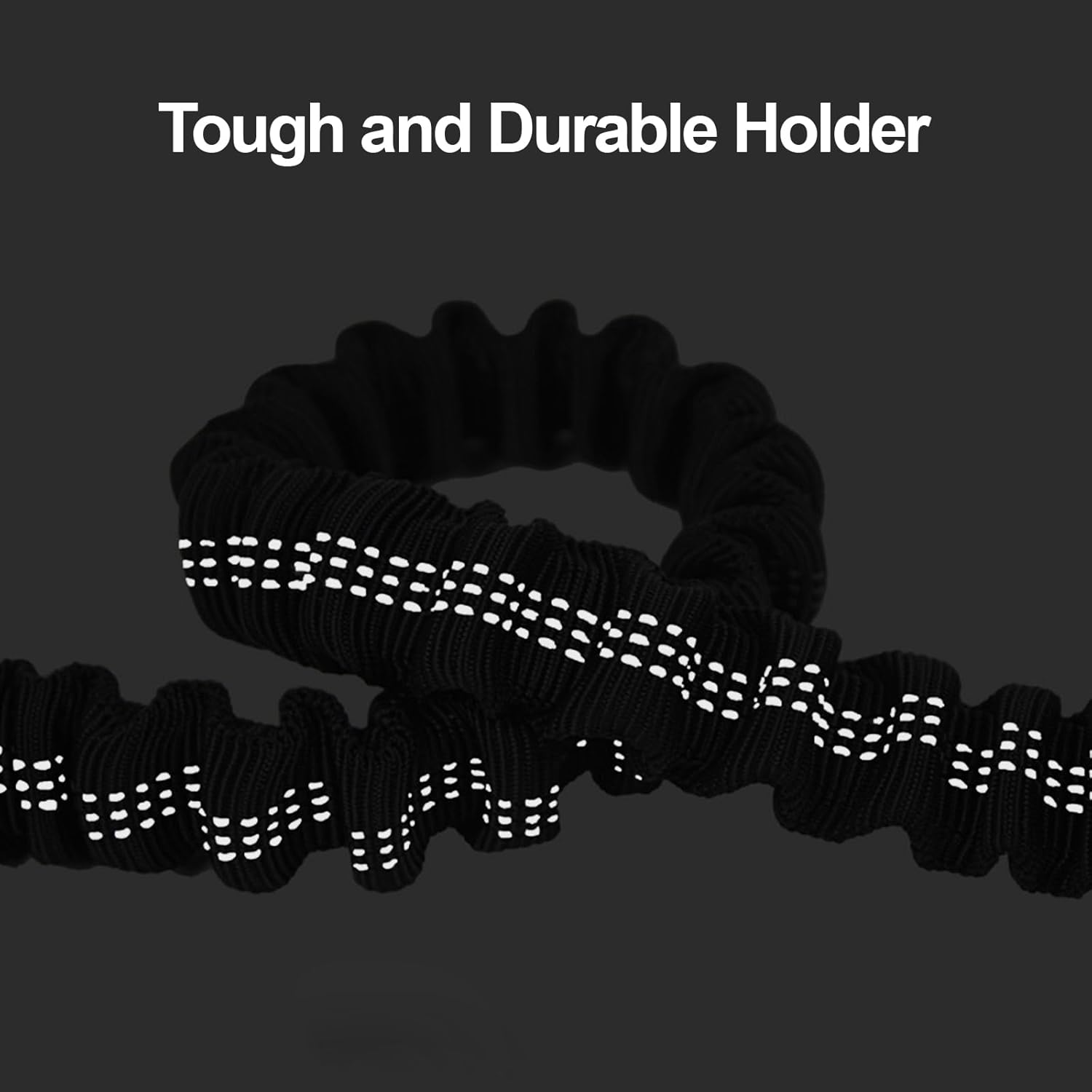 Proxima Direct Dog Car Seat Belt, Elastic Dog Car Harness Lead with Retractable Bungee Buffer, Adjustable Reflective Nylon Pet Dog Collar Leash with Safe Clip Buckle for All Cars Travel Camping Grey image number 6