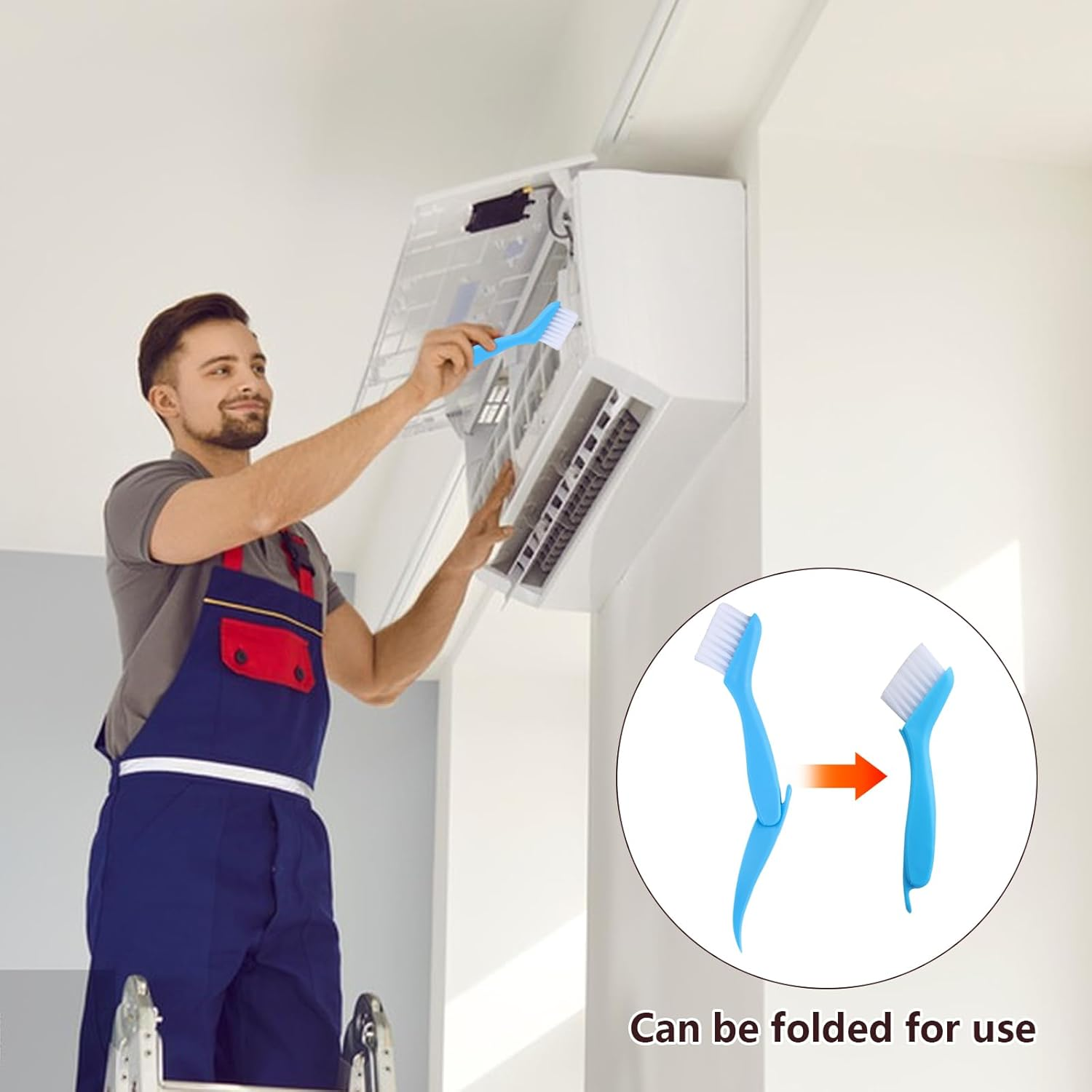 Pack of 4 Lamellar Comb Dryer, Condenser Comb Dryer, Condenser Cleaning Comb, Air Conditioning Slat Condes Cleaner Combs Heat Exchanger Cleaning Set for Heat Pump Dryer Cleaner Tool image number 2