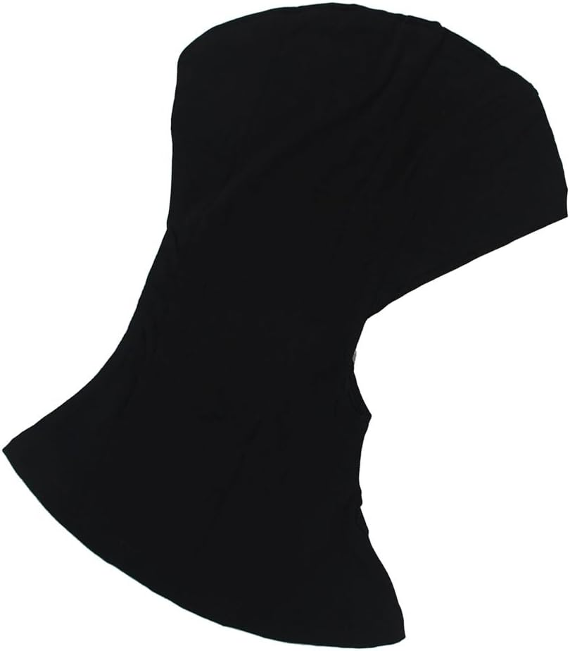 FITYLE Muslim Black Hijab Cap Full Cover Islamic Hats Soft Neck Head Wear Hat Underscarf image number 2