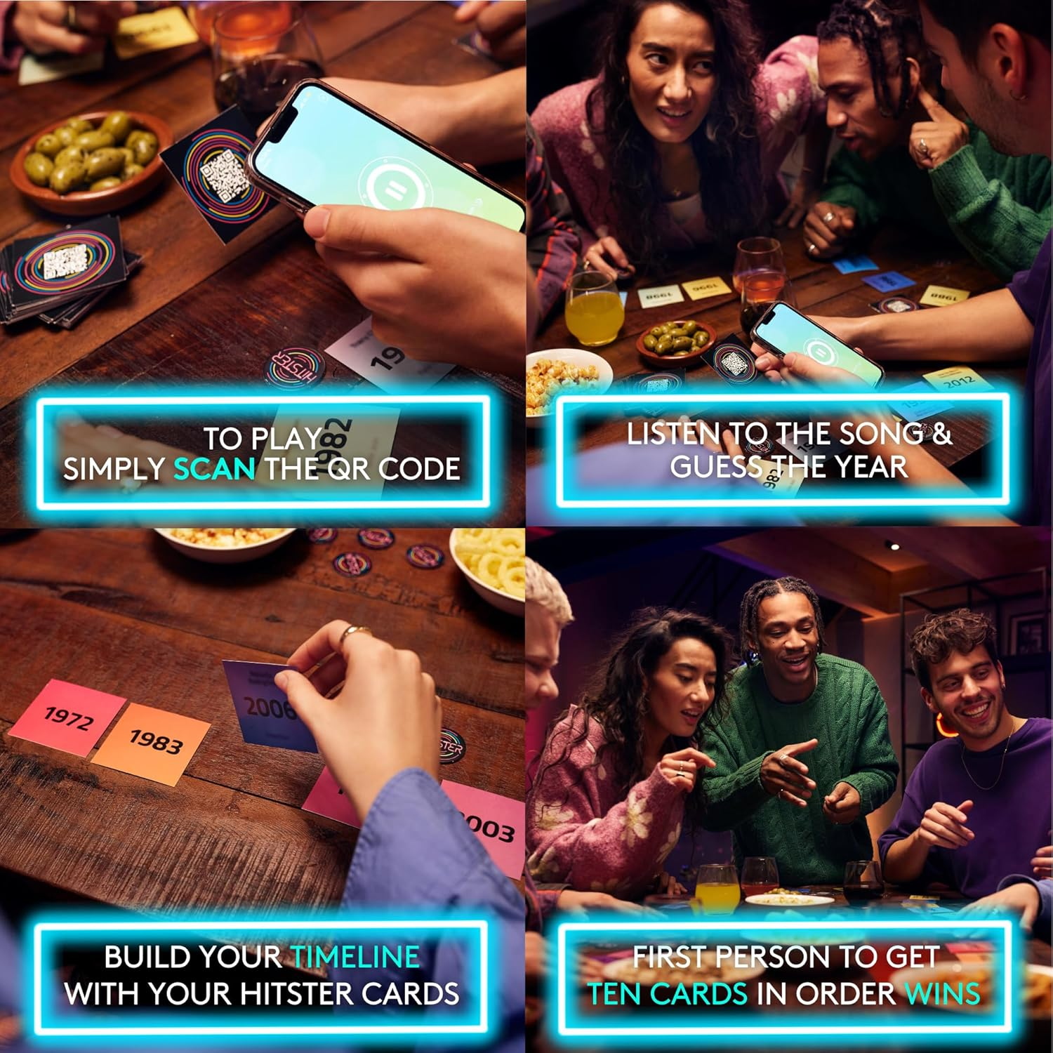 Hitster Summer Party - the Music Party Board, Card & Quiz Game for Bbqs, Date Nights & Garden Parties - 300+ New Songs - Guess the Song, Year & Artist - Adult & Family Games, 2-10 Players - Jumbo (UK) image number 6