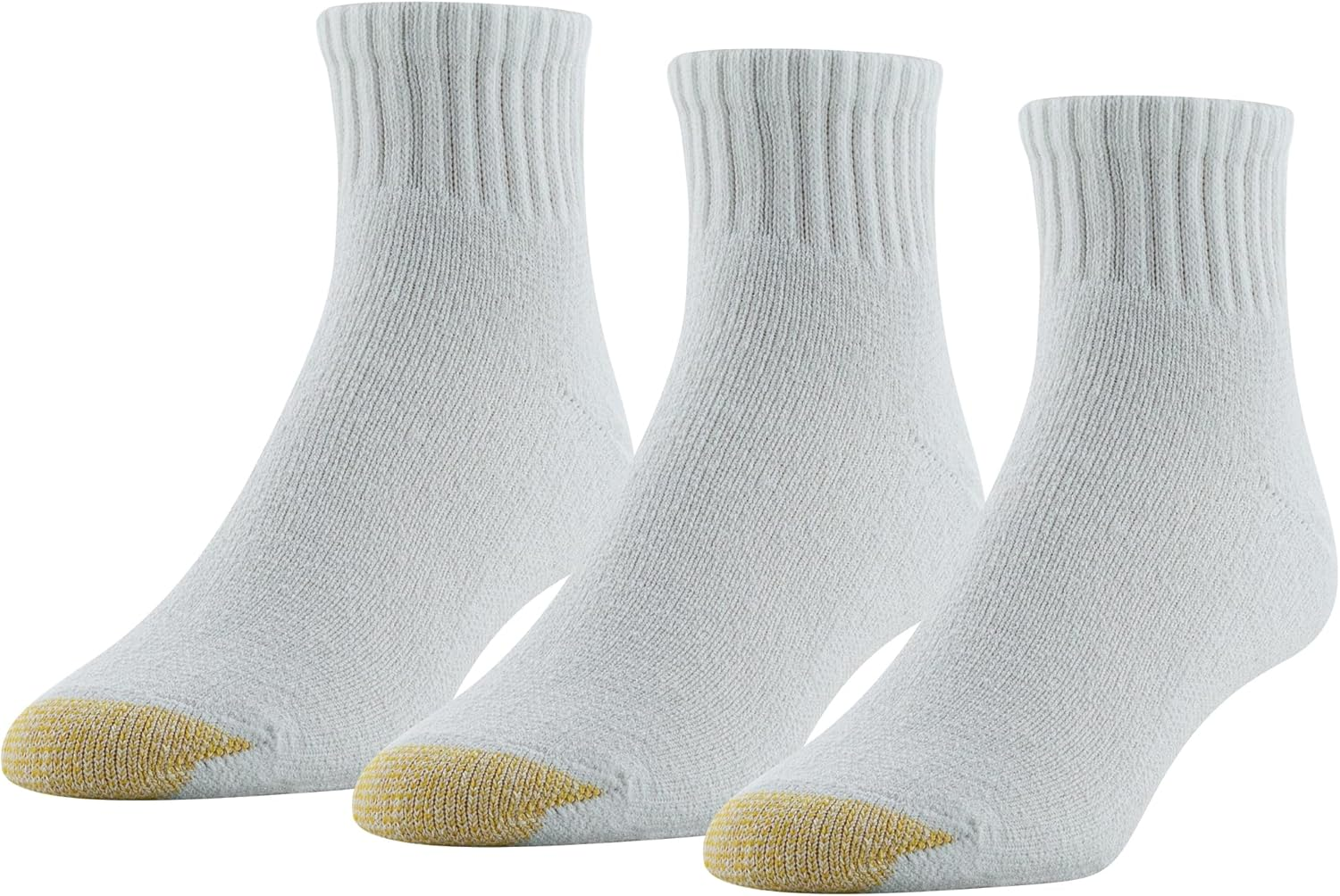Gold Toe Mens Ultra Tec Performance Quarter Athletic Socks, 3-Pack Socks