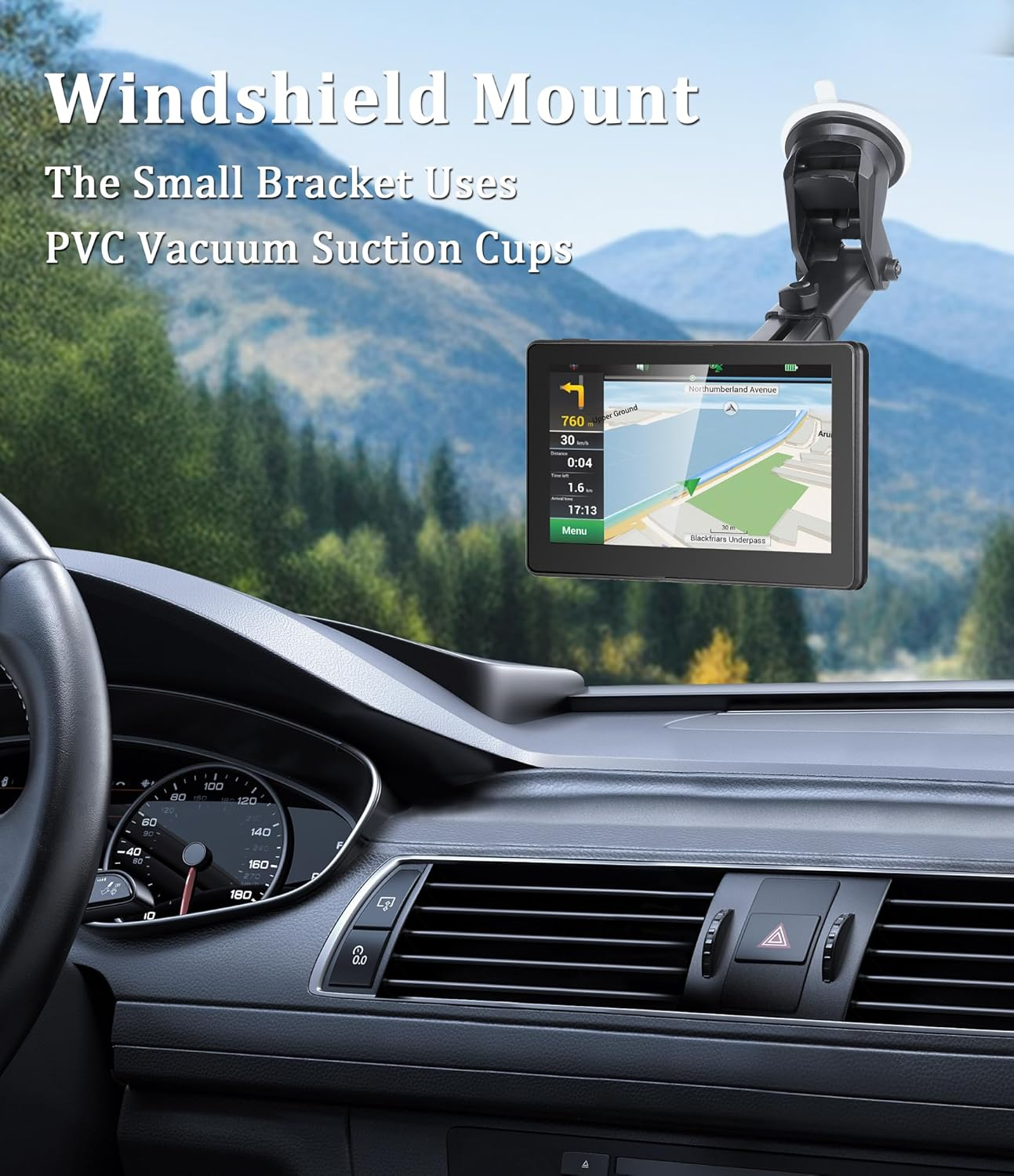 Carplay Mount, Carplay Screen Mount for Carpuride,Car Play Monitor Stand,Universal Dashboard Suction Cup Bracket for Apple Car Play,Portable Stereo Stand,Rear View Backup Camera Monitor Holder image number 6